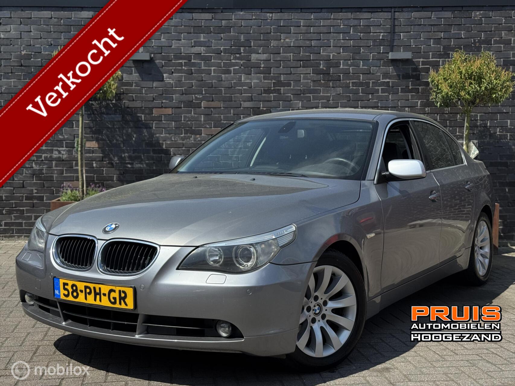 BMW 5-serie 530i High Executive -LEDER- Apk (14-06-2026) *INRUIL MOGELIJK* 2004 - voorkant