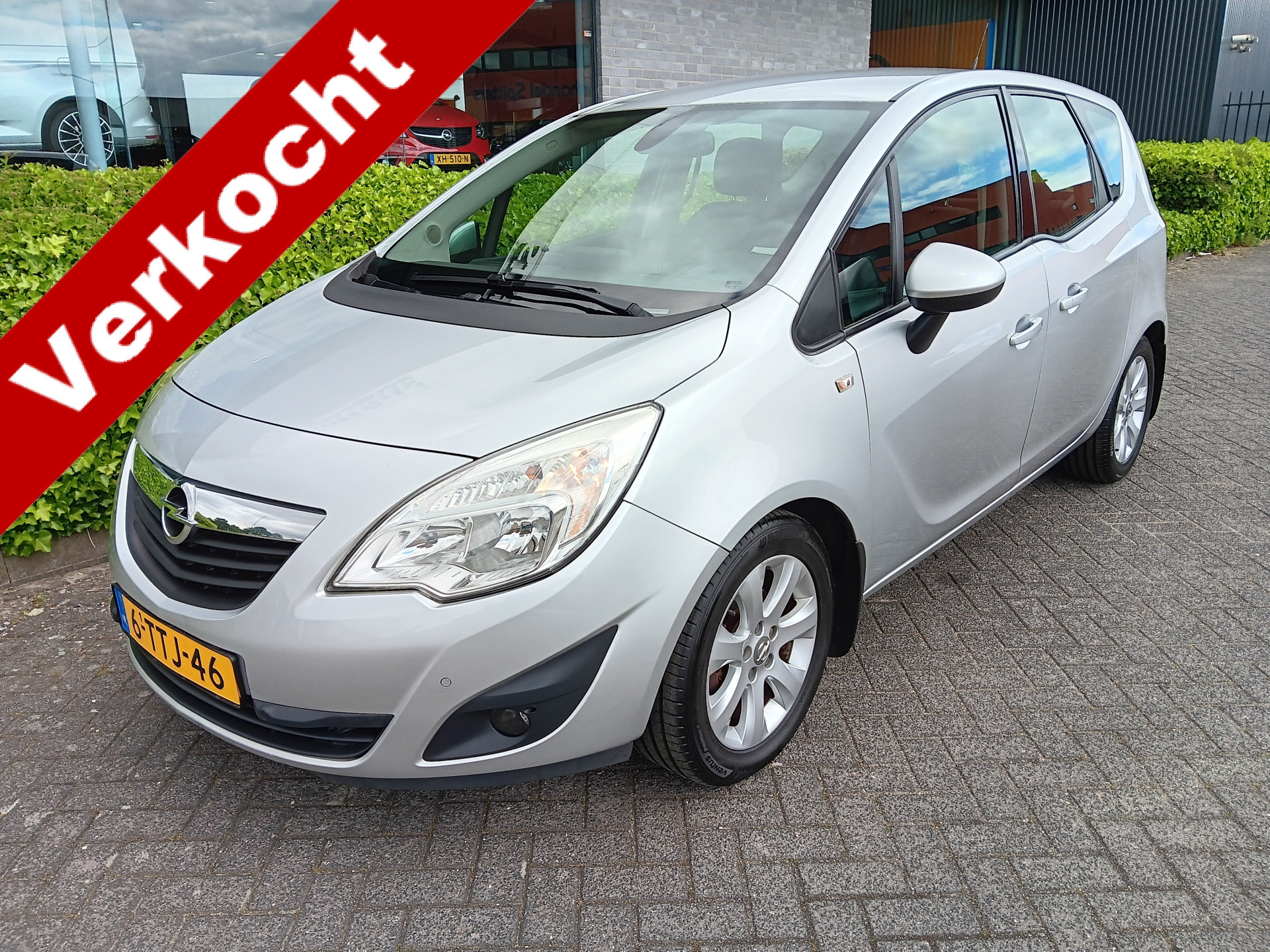 Opel Meriva 1.4 12PK Turbo Berlin+, NL auto, 1e eig., Airco, PDC voor & achter, 16" LMV etc. incl. 12 MND BOVAGGARANTIE 2014 - voorkant