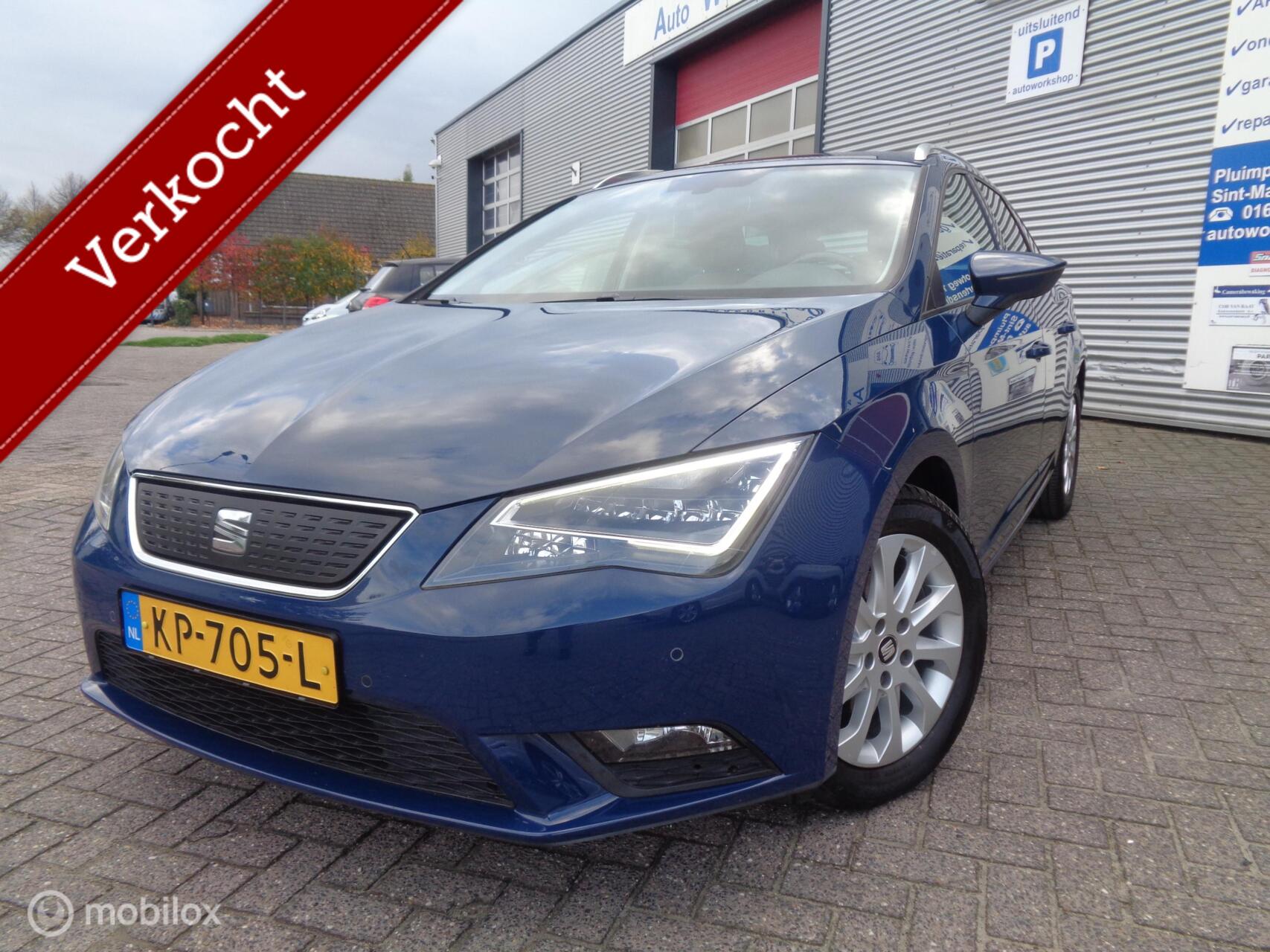 Seat Leon ST 1.0 EcoTSI Style Connect/Airco/LED/Lm velgen/Navigatie/Carplay/Camera/PDC/Leer/Stoelverw 2016 - voorkant