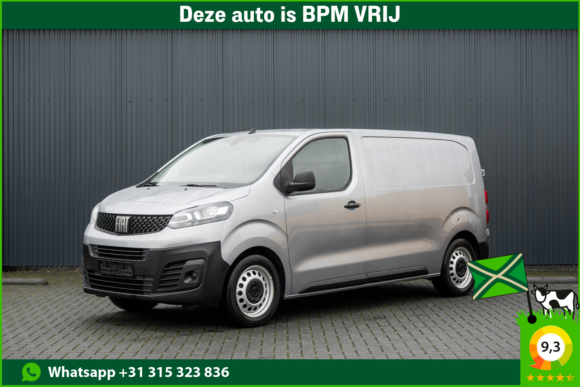 Fiat Scudo 2.0 MultiJet L2H1 | 145 PK | Carplay | Cruise | Airco 2022 - voorkant