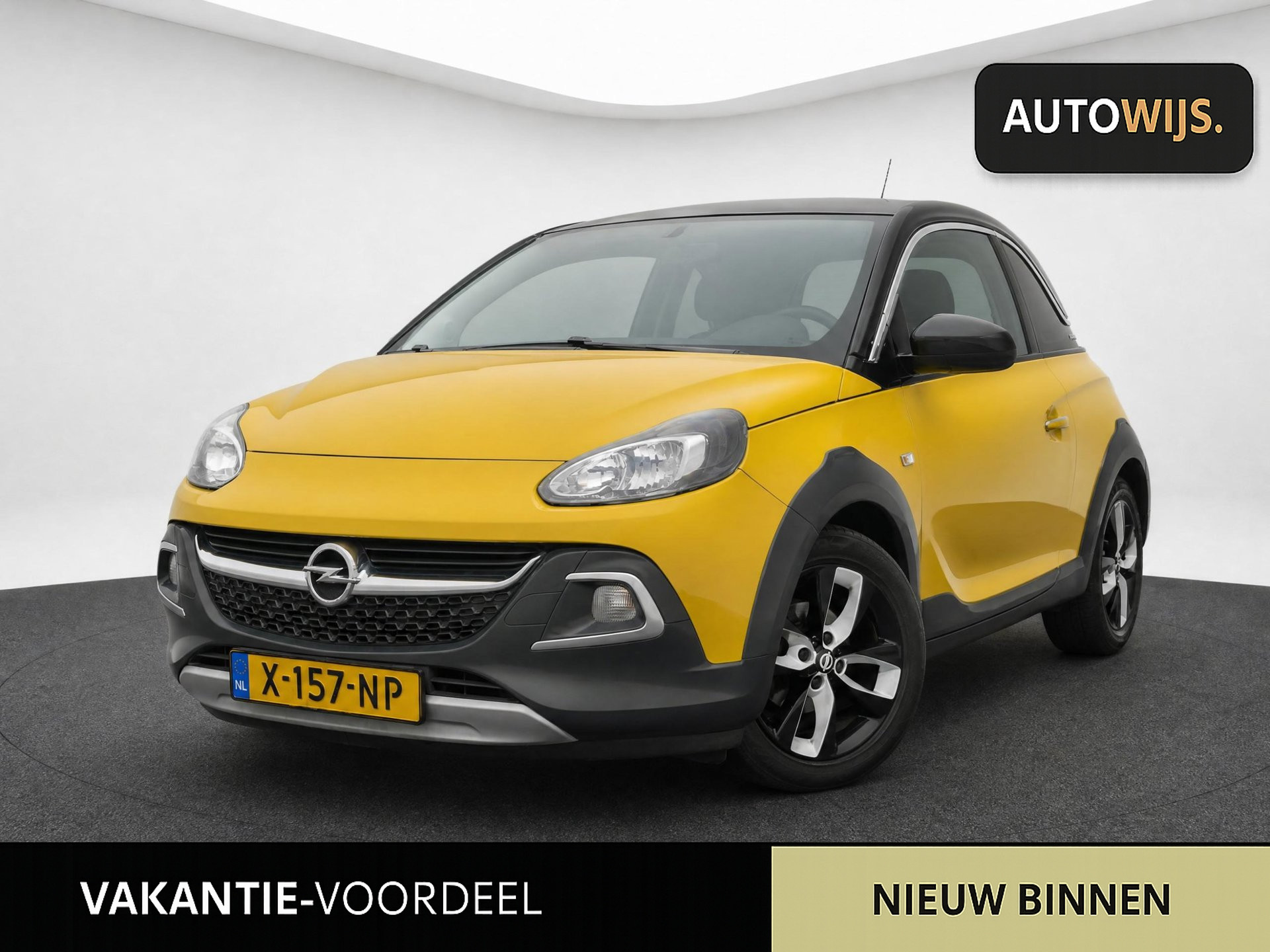 Opel Adam 1.4 Slam Black Favourite|NAVI|CABRIO|HALF LEDER|GOED ONDERHOUDEN 2014 - voorkant