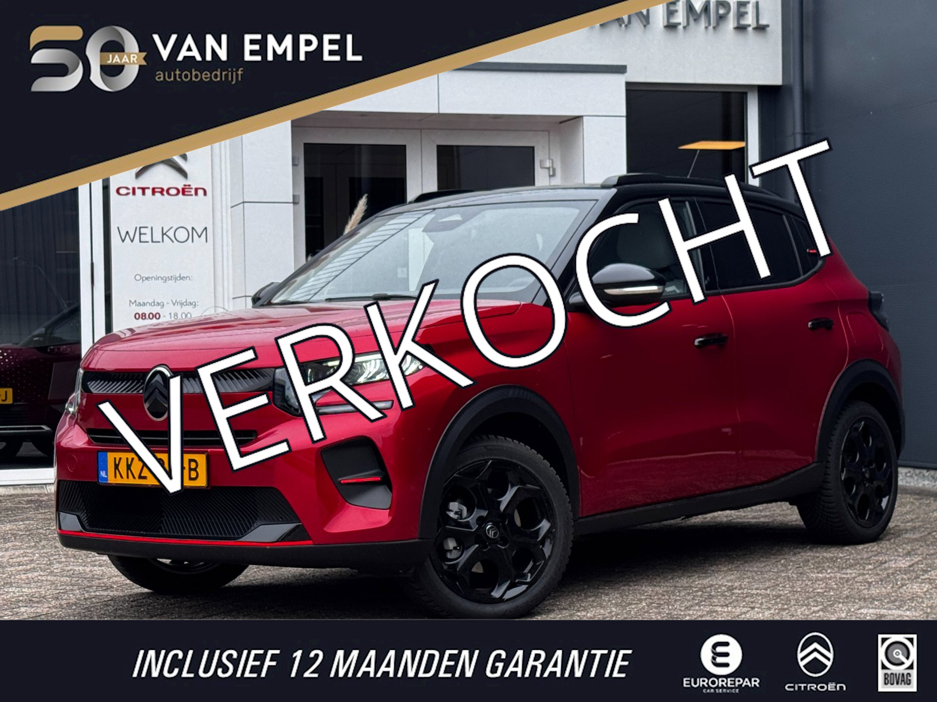 Citroen C3 1.2 Hybrid 110pk Max | Camera | Climate Control | Navigatie | PDC voor + achter 2025 - voorkant