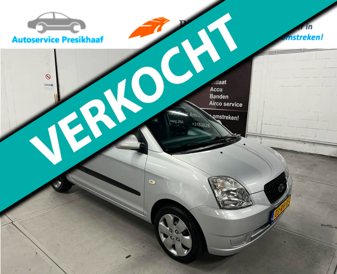 Kia Picanto 1.0 LXE AIRCO / NAP / ELEK. RAMEN 2005 - voorkant