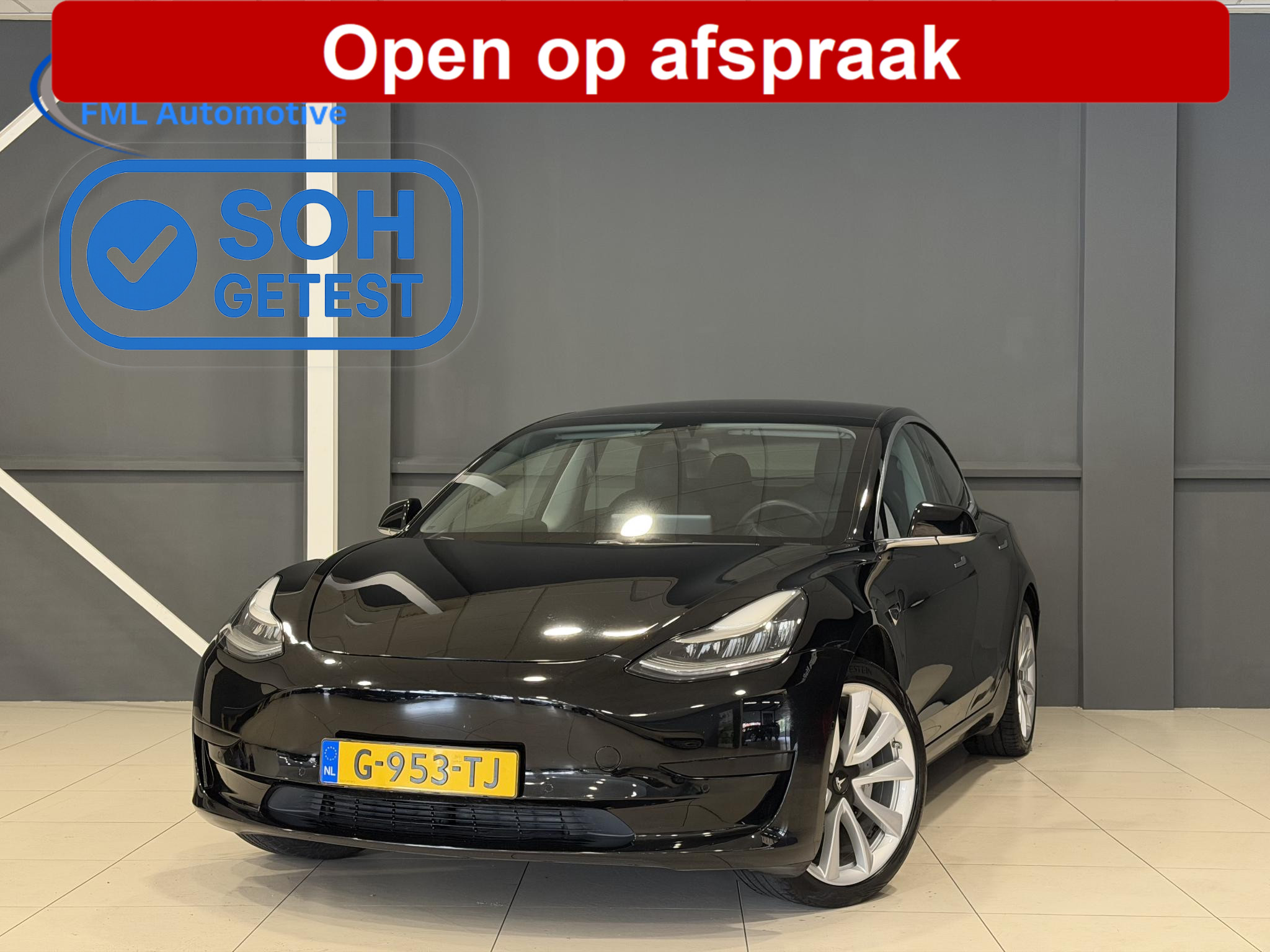 Tesla Model 3 Standard RWD Plus 60 kWh 2019 - voorkant