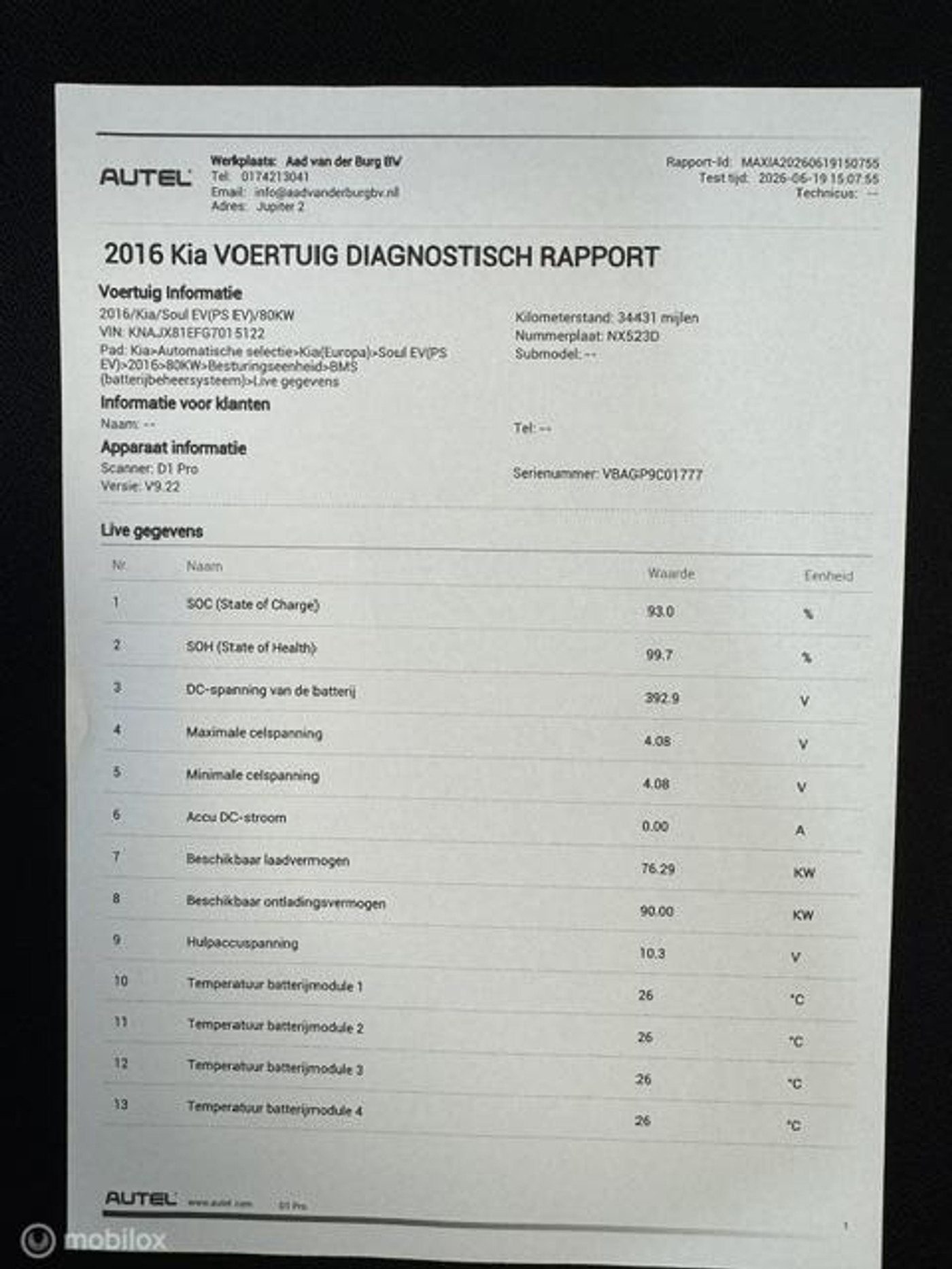 Foto van Kia Soul