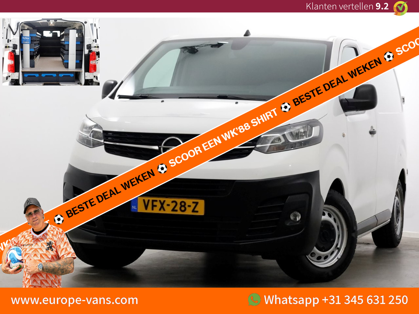 Opel Vivaro 1.5 CDTI 102pk XS Compact Edition Airco/Sortimo Inrichting 05-2020 2020 - voorkant