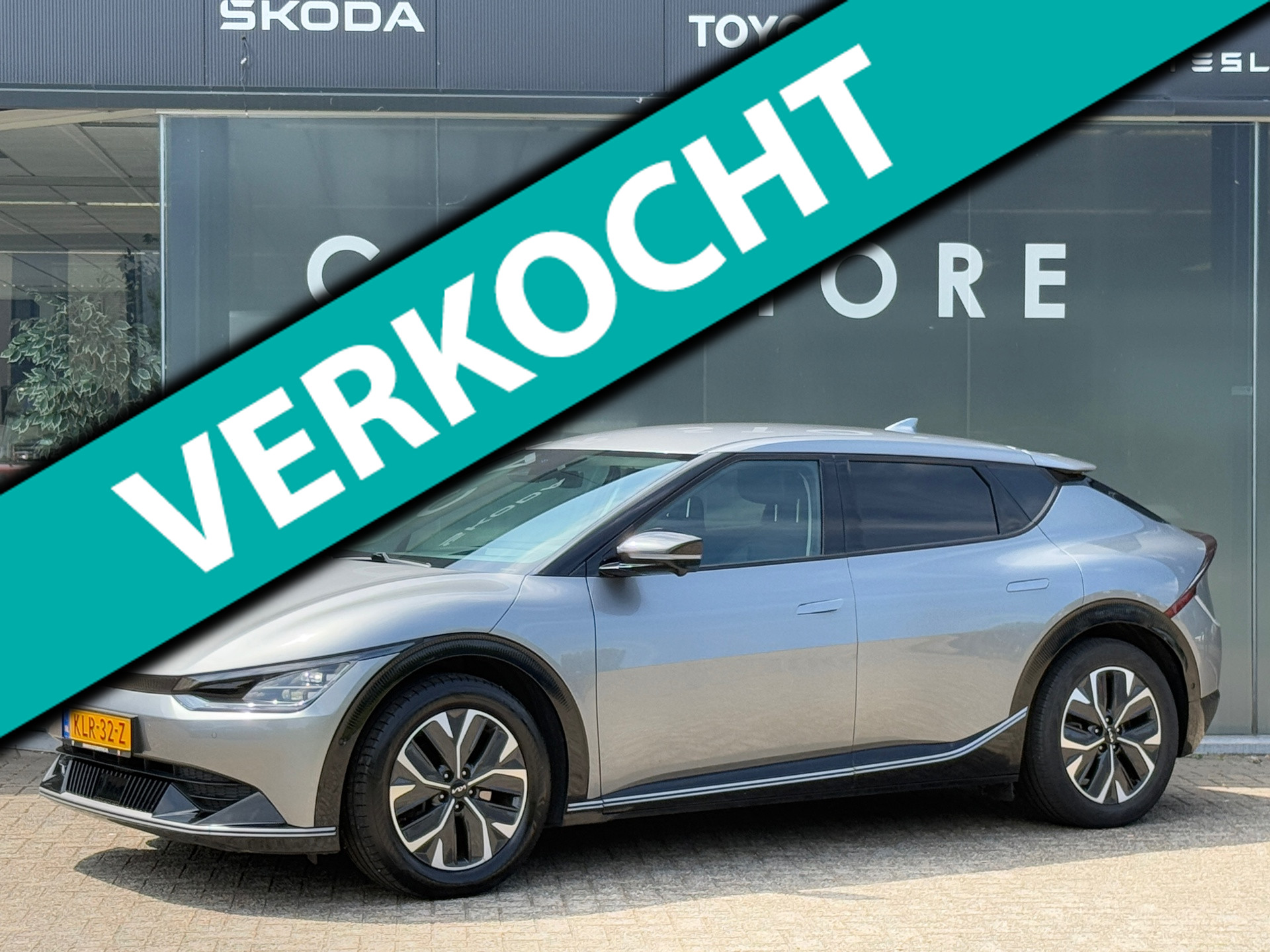 Kia Ev6 Plus 77.4 kWh 100% SOH Meridian|360cam||Memory|Trekhaak|Leder 2022 - voorkant