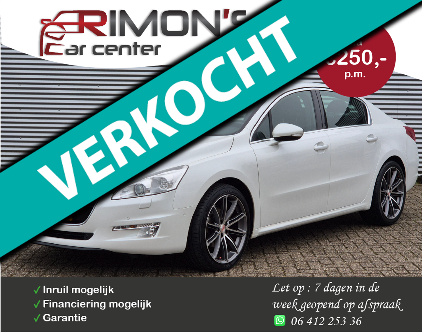 Peugeot 508 1.6 THP Active Headup Display Navi Pdc Xenon 2012 - voorkant