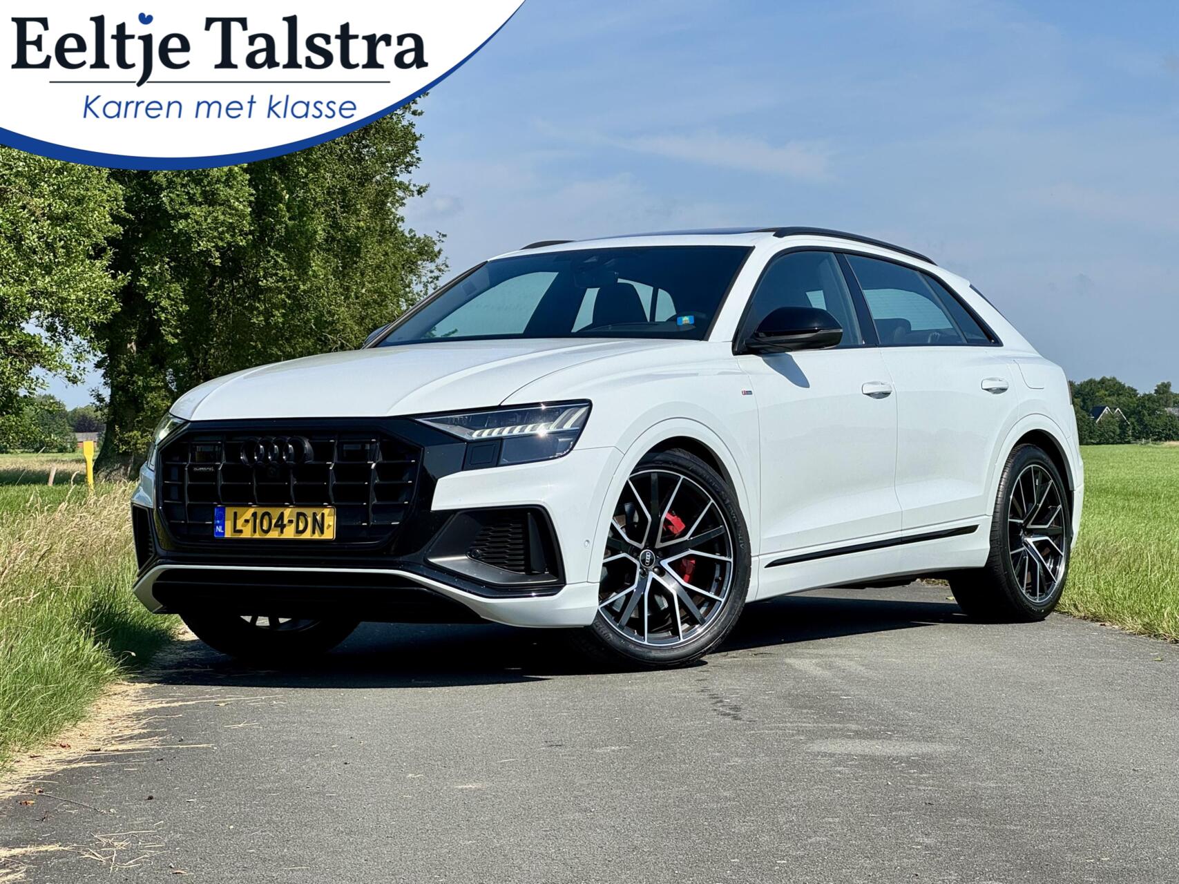 Audi Q8 60 TFSI E 60 TFSIe quattro Competition|Pano|Haak|Supersportstoelen|NL-auto|1e eig. 2021 - voorkant