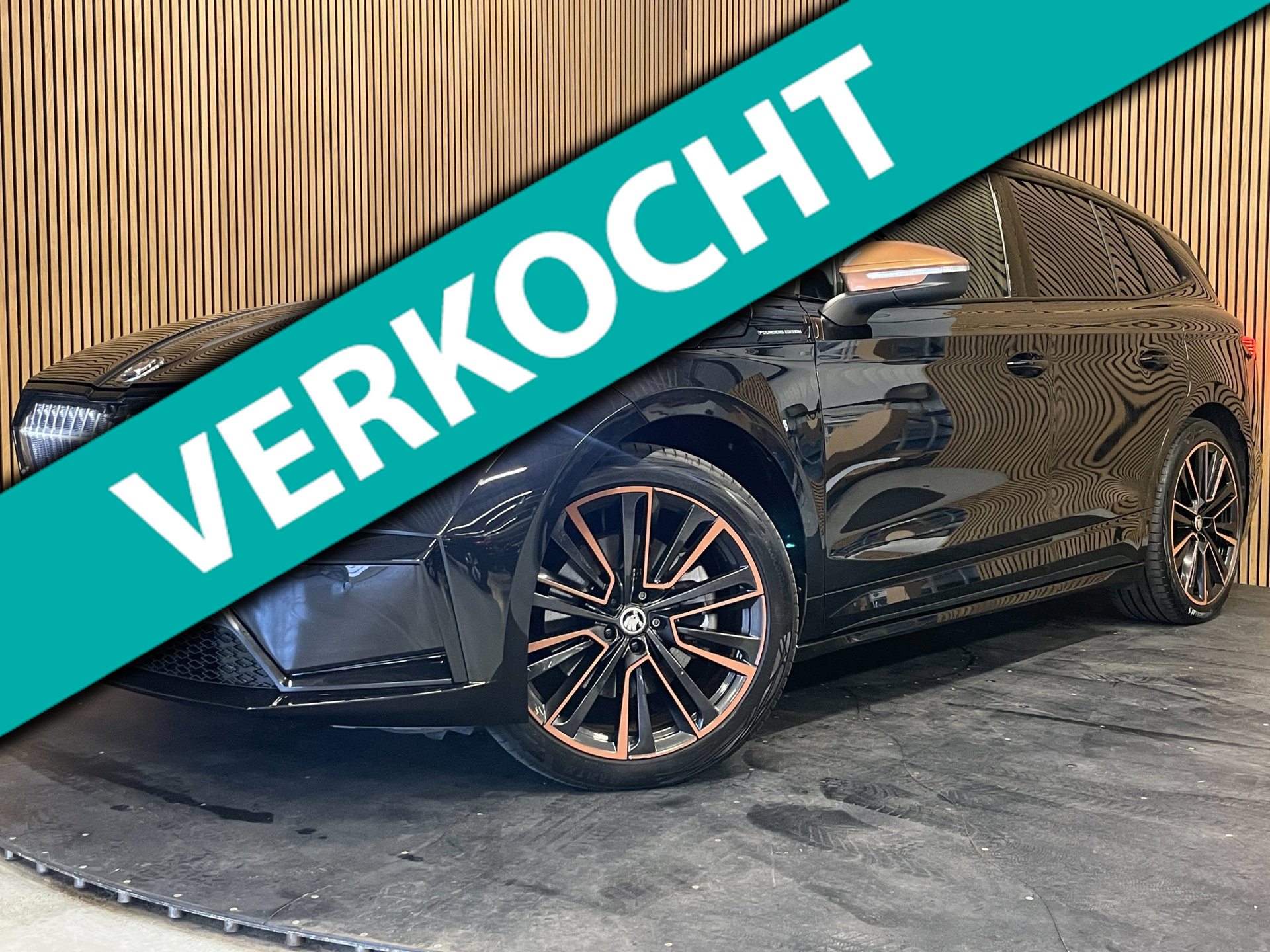 Skoda Enyaq Iv 80 Founders Edition Black 2021 - voorkant