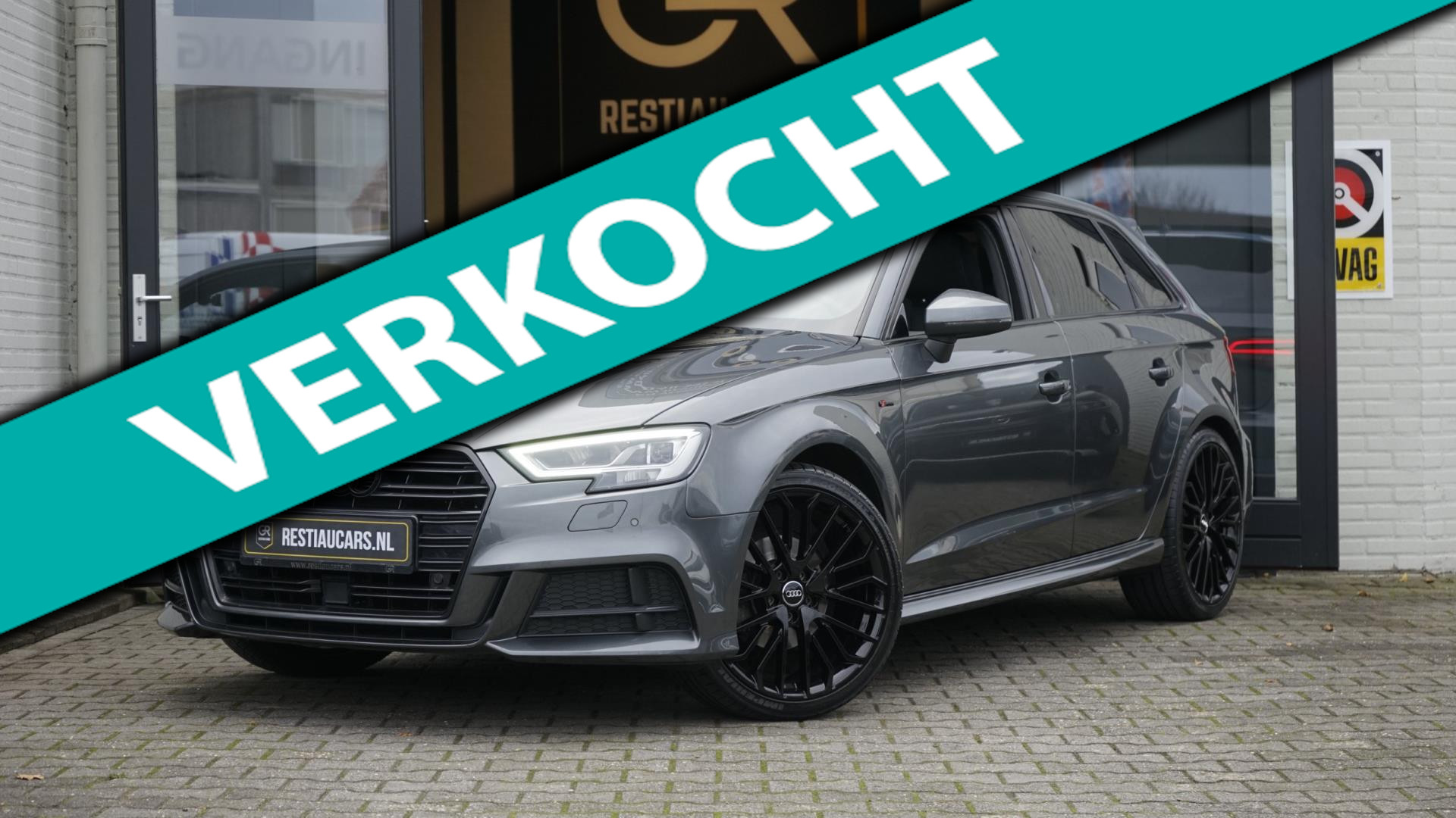 Audi A3 Sportback 1.4 TFSI CoD 3x S Line AUTOMAAT-ACC-BANG OLUFSEN-CAMERA-DRIVE SELECT-FULL LED-NAVIGATIE-PANORAMA 2017 - voorkant