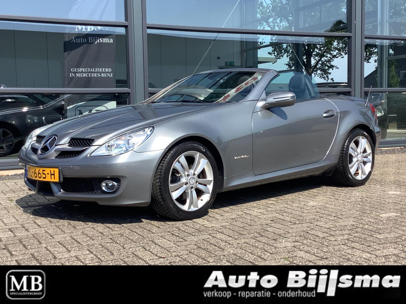 Mercedes-Benz SLK 200 Kompressor 200 K automaat, nekverwarming, stoelverwarming, lederen bekleding 2010 - voorkant