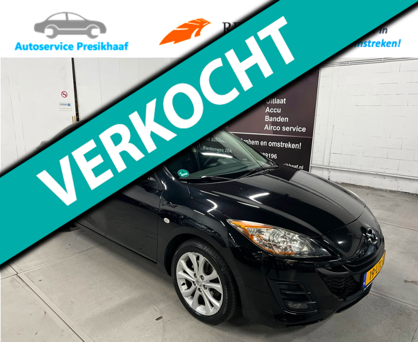 Mazda Mazda 3 2.0 DiSi TS Plus CLIMATE CONTROL / NAP / TREKHAAK 2010 - voorkant