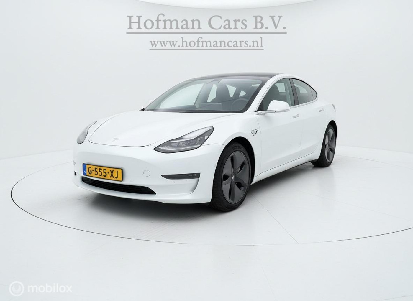 Tesla Model 3 Long Range Dual Motor AWD | Trekhaak | Basic Autopilot | SOH 84,9% MOBA | Pearl White 2019 - voorkant