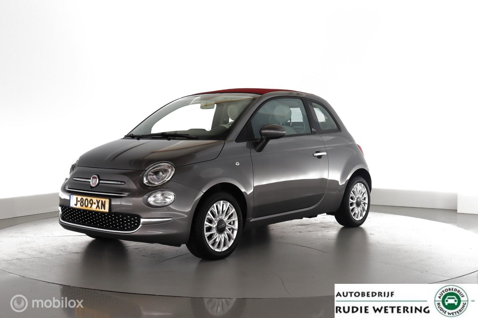 Fiat 500 C 1.0 Hybrid Lounge 1/2 leer|nav|dab|lmv15 2020 - voorkant