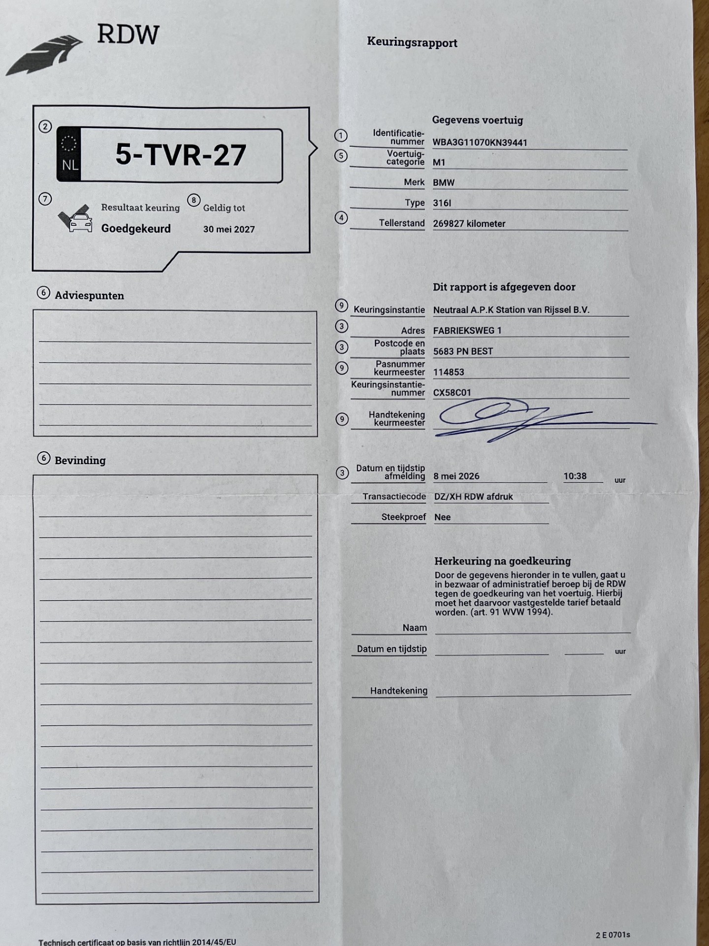 Foto van BMW 316i