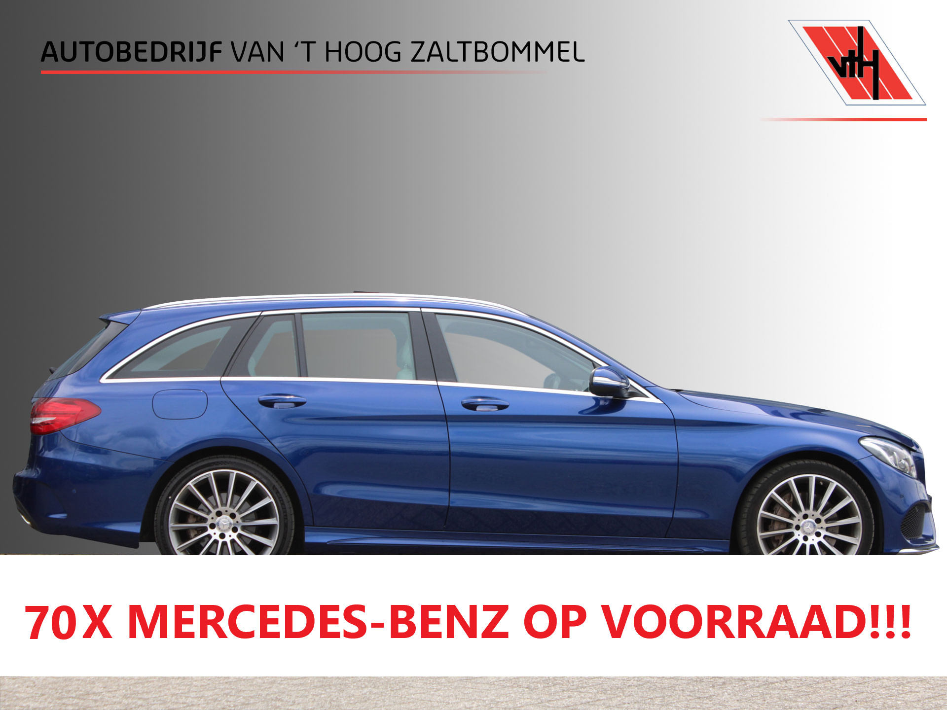 Mercedes-Benz C 400 4Matic 400 4MATIC AMG PANORAMADAK LUCHTVERING LEDER MEMORY HEAD-UP COMAND 19'' TREKHAAK 2015 - voorkant