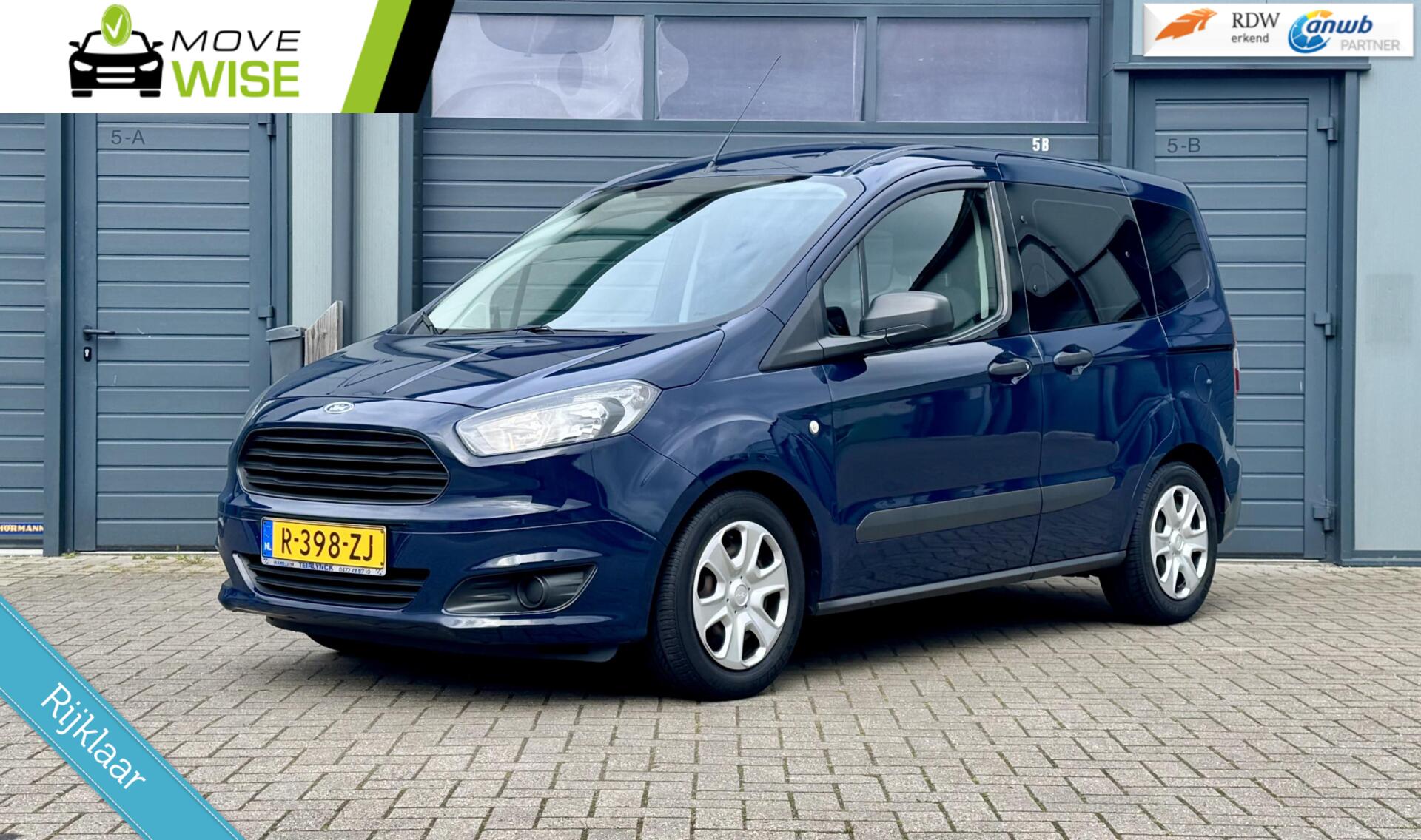 Ford Tourneo Courier 1.0 - 101pk | 5 Persoons | Benzine Bestelwagen ! | bj 2018 | ZEER NET ! | PDC | 2018 - voorkant