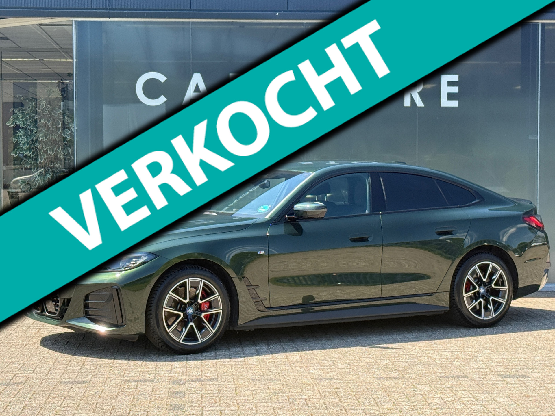 BMW I4 Edrive40 EDrive40 High Executive M-Sport SANREMO GREEN 94% soh 2023 - voorkant
