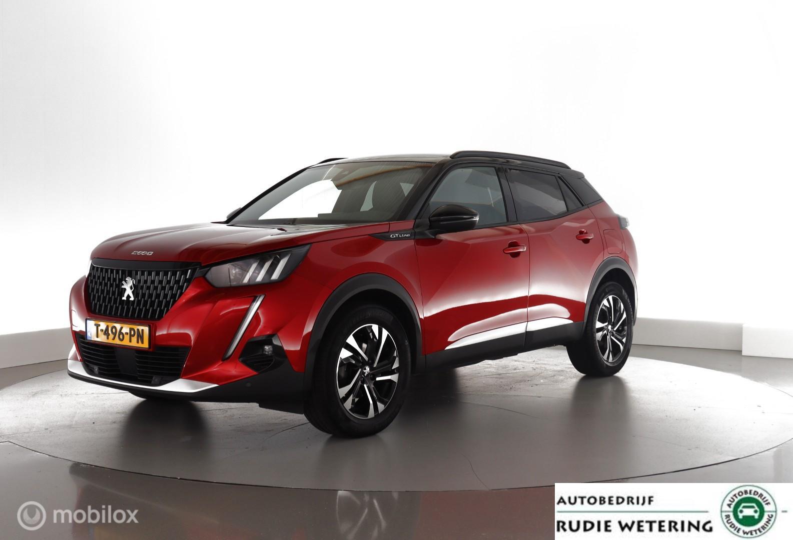 Peugeot 2008 1.2 130Pk Automaat GT-Line led|leer|cam|dab|ecc|stoelverwarm.|lmv17 2020 - voorkant