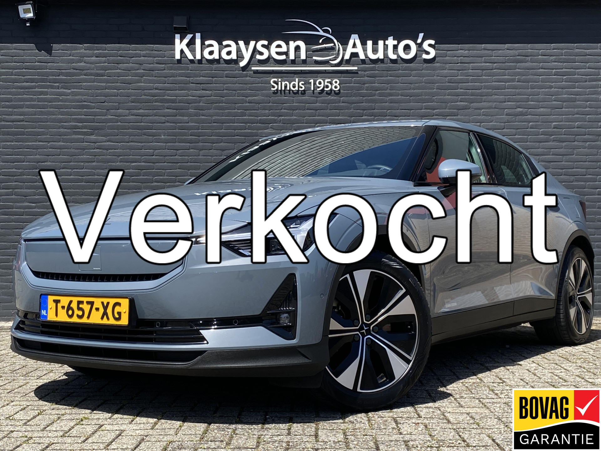 Polestar Polestar 2 Long Range 300 pk Single Motor 82 kWh | 1e eigenaar | navigatie | 360 camera | adaptieve cruise | facelift | memory stoel 2023 - voorkant