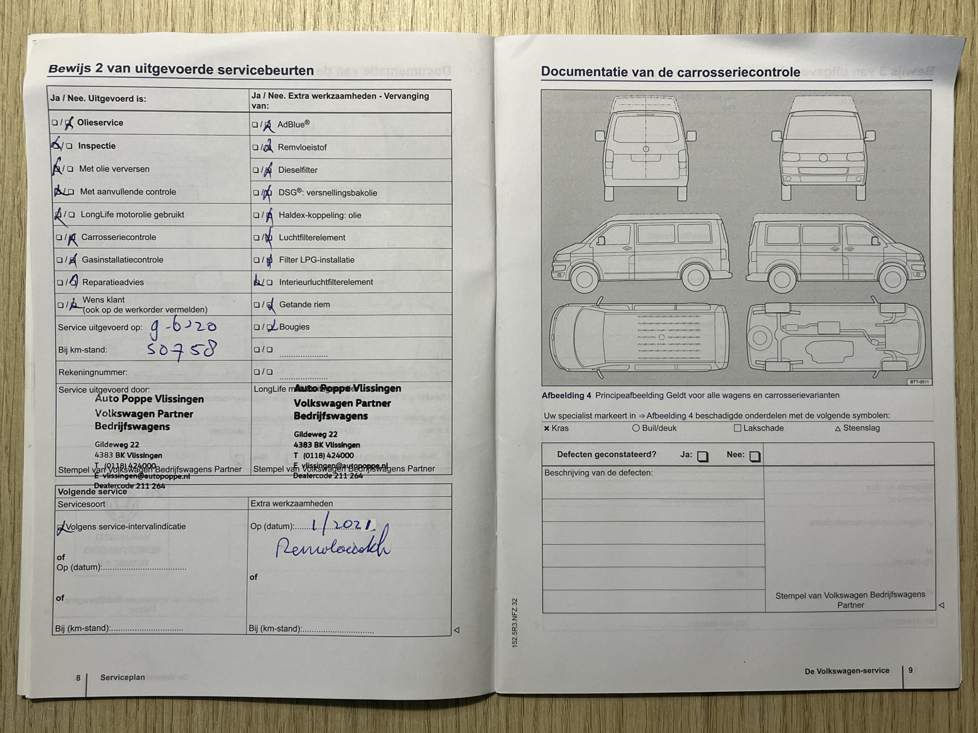 Foto van Volkswagen Kombi