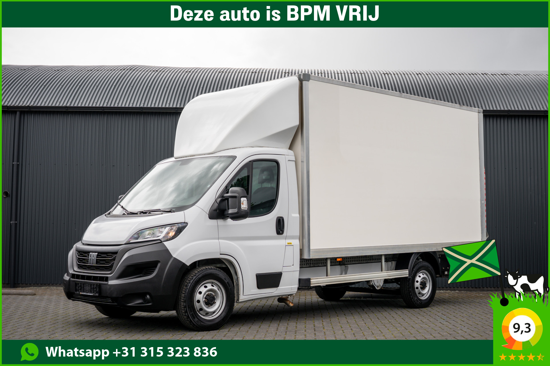 Fiat Fiat Ducato MultiJet | Bakwagen met laadklep | Camera | Cruise | Airco 2023 - voorkant