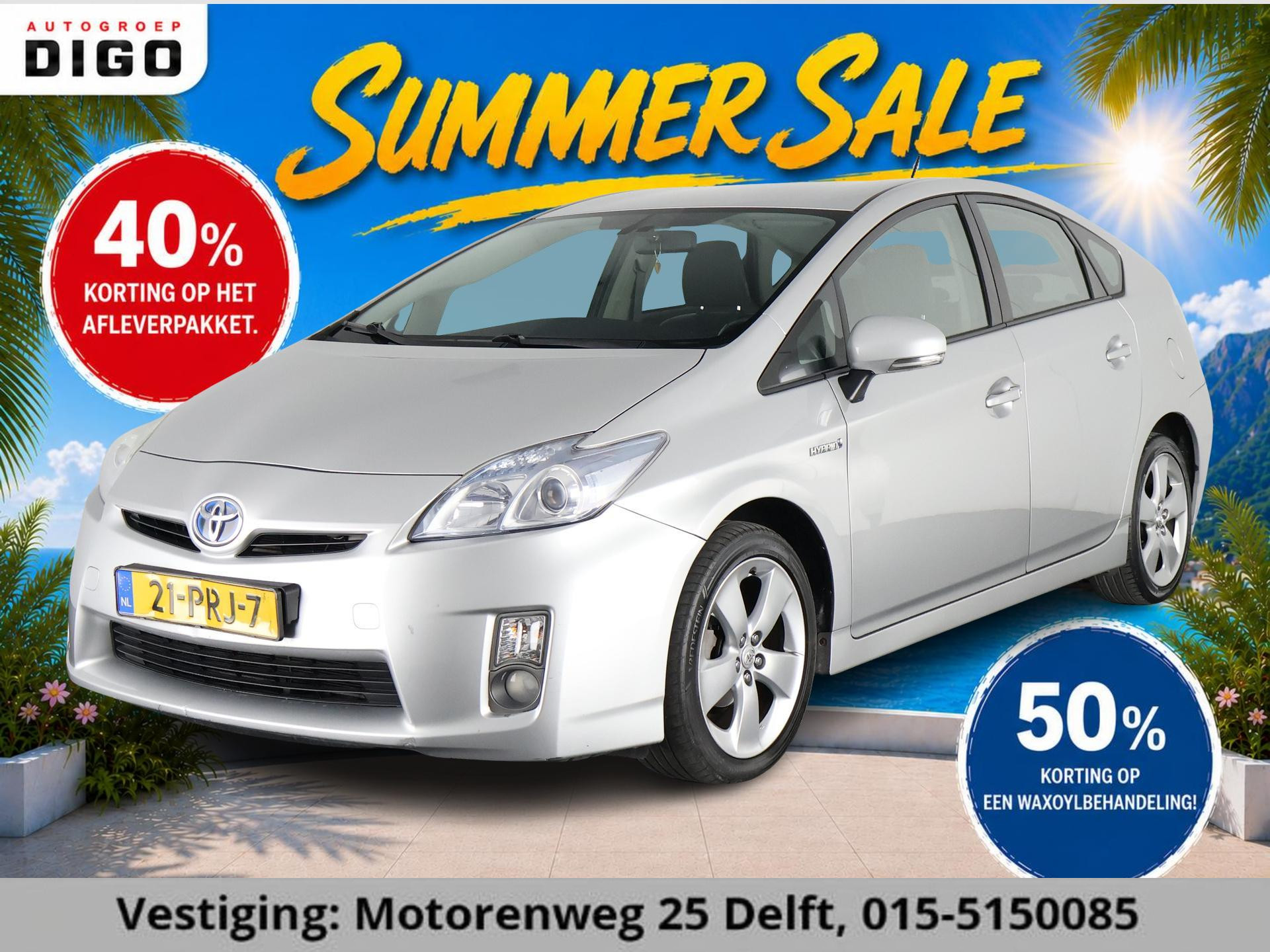 Toyota Toyota Prius 1.8 HYBRIDE AUTOMAAT ASPIRATION 100% DEALERAUTO 2010 - voorkant