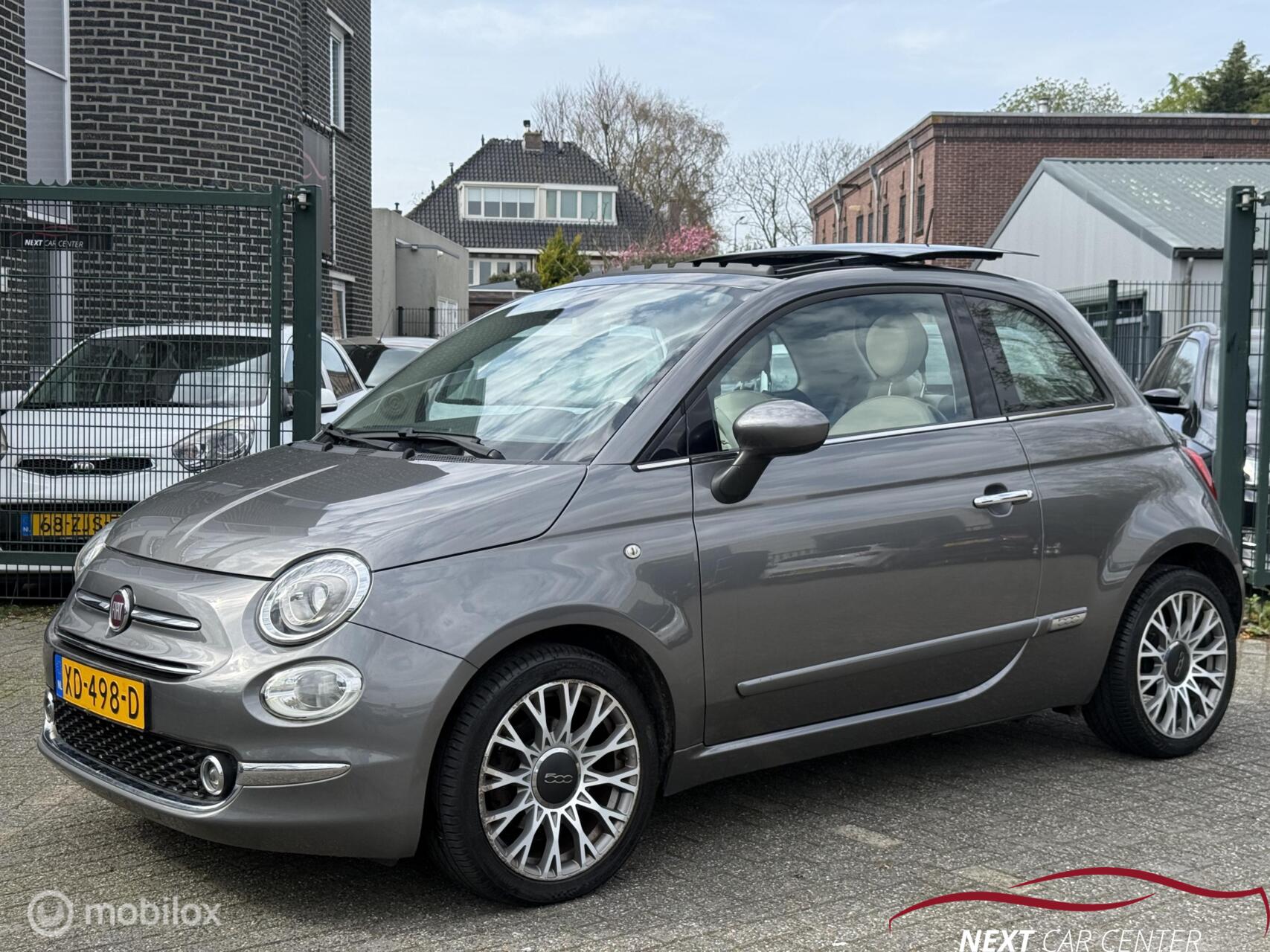 Fiat Fiat 500 0.9 TwinAir Turbo Lounge Panormadak 2018 - voorkant