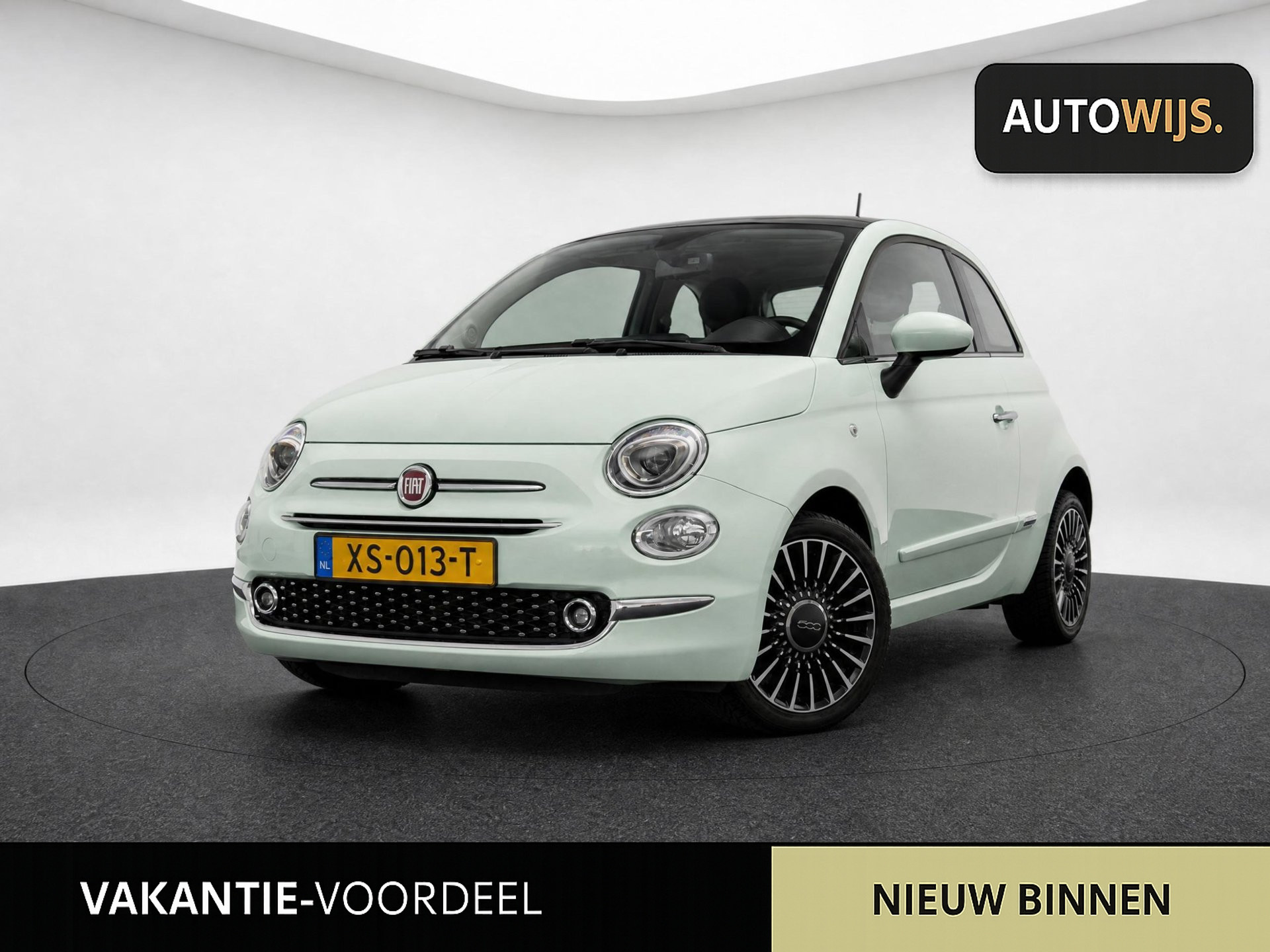 Fiat Fiat 500 0.9 TwinAir Turbo Lounge|LM-VELG|NL AUTO|PANO|80PK 2019 - voorkant