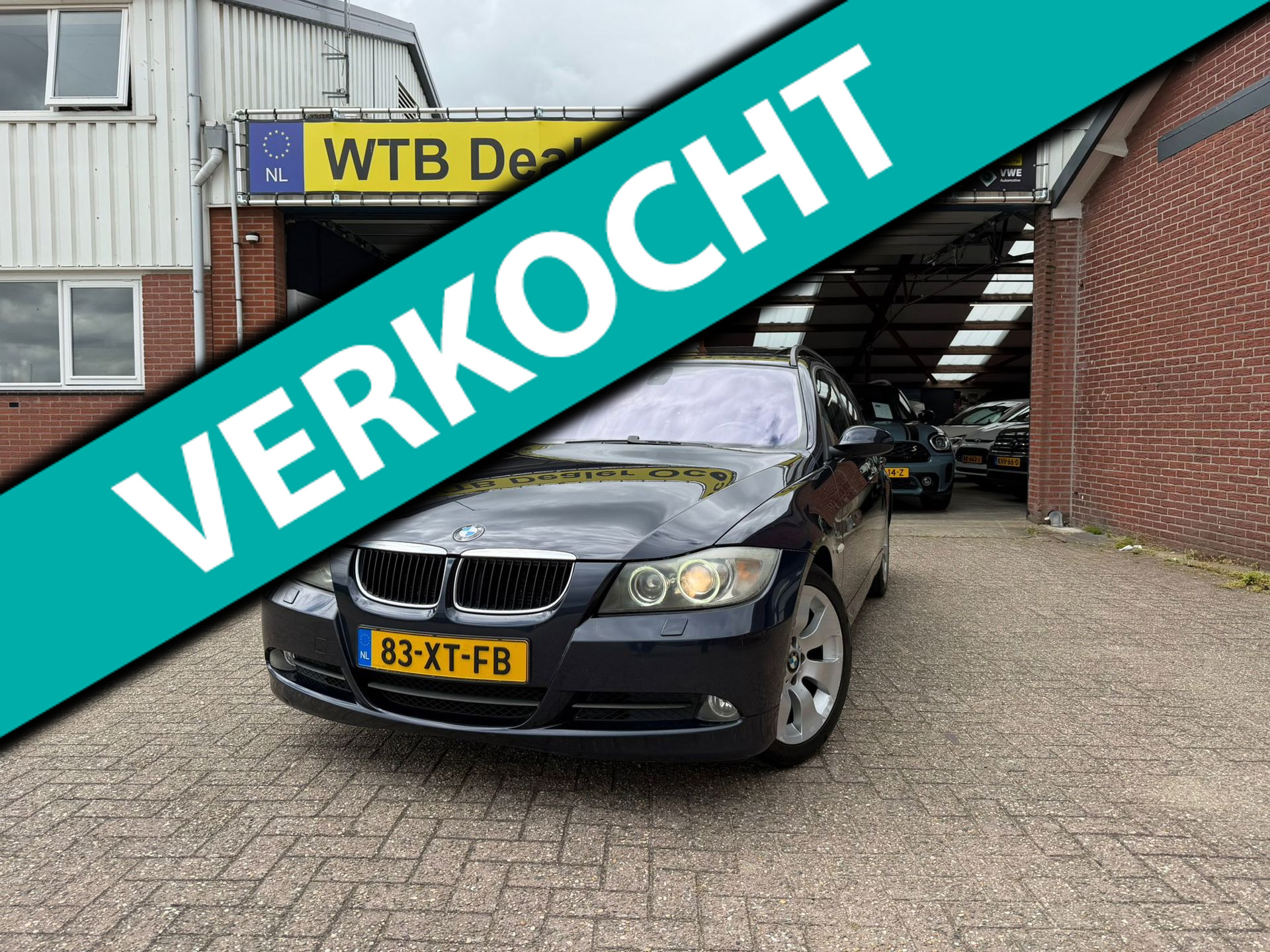 BMW 3er Reihe 320i High Executive, Dealer oh. Trekhaak, Schuif/kantel dak. 2007 - voorkant