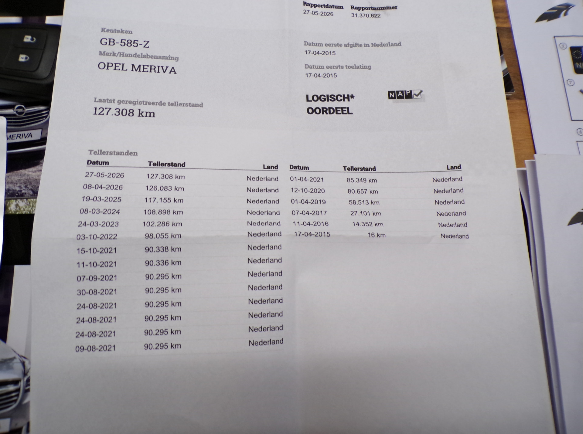 Foto van Opel Meriva