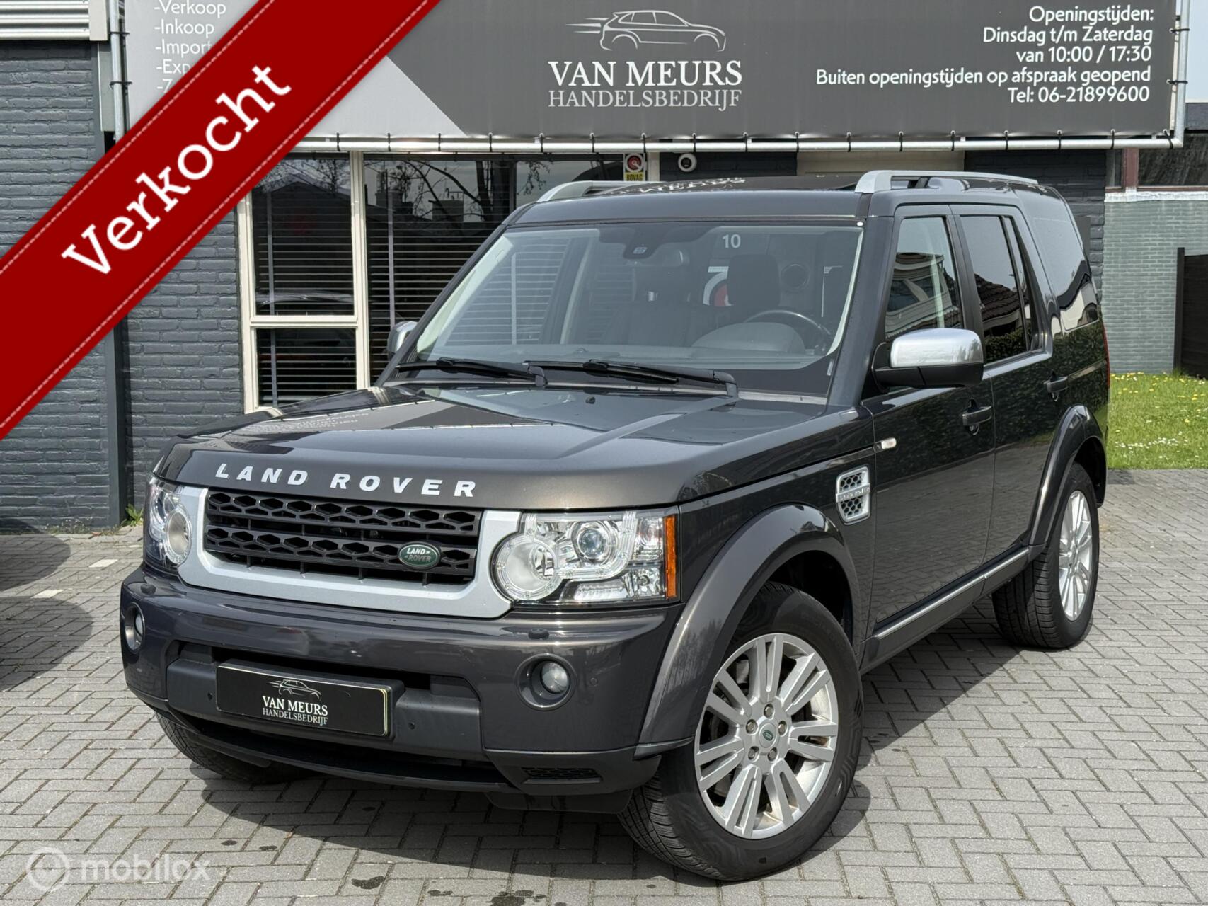 Land Rover Discovery 4 3.0 SDV6 HSE, Trekhaak, open dak, automaat, leder, apk 02-2027 2013 - voorkant