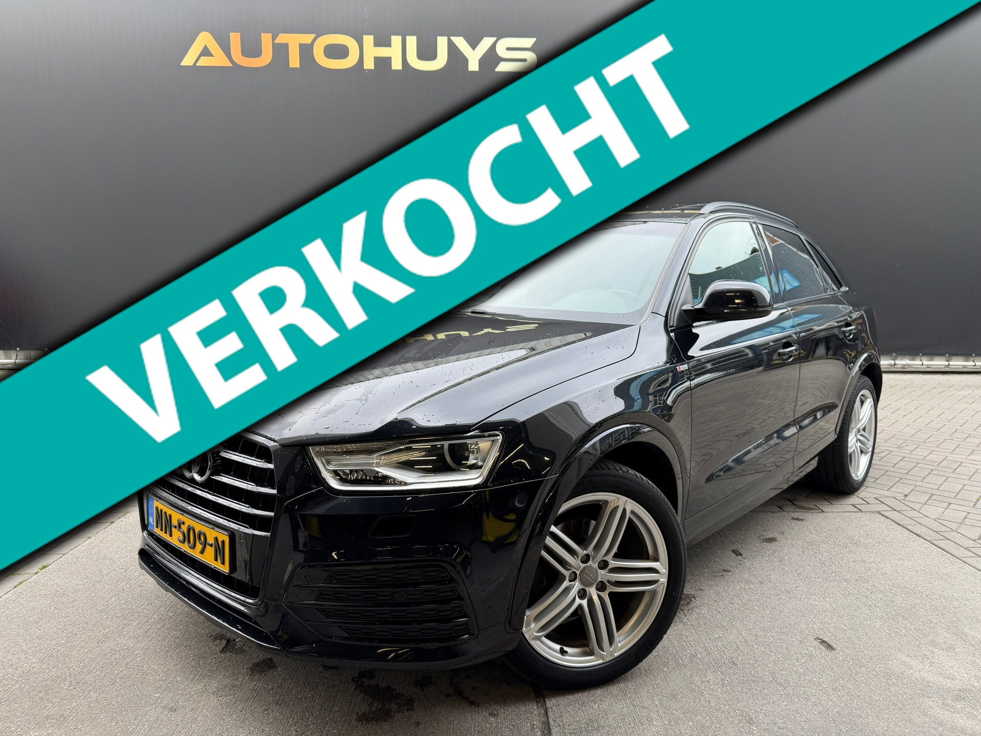 Audi Q3 2.0 TFSI Quattro Sport Pano Leer Bose Trekhaak Stoelverwarming Automaat 2016 - voorkant