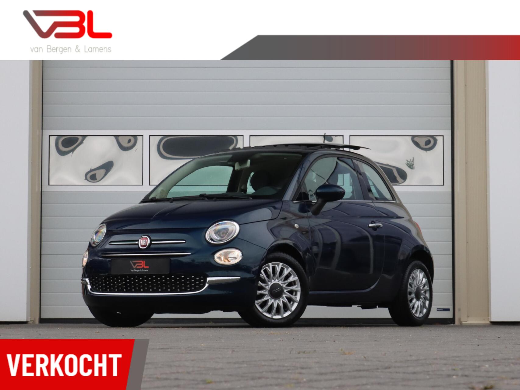 Fiat Fiat 500 0.9 TwinAir 80PK Turbo Lounge | Panoramadak | Unieke km-stand!! | 2017 - voorkant