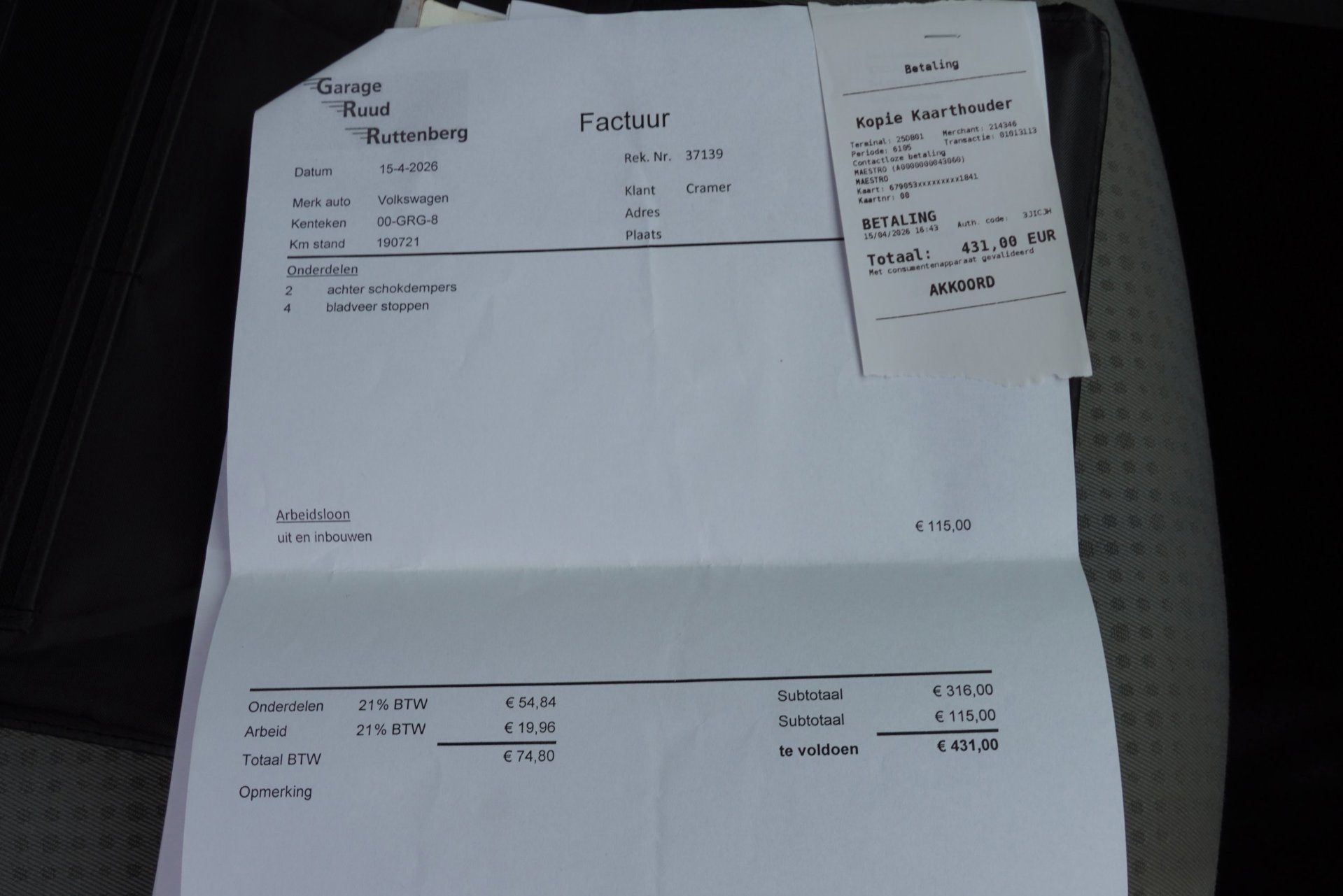 Foto van Volkswagen Caddy Life
