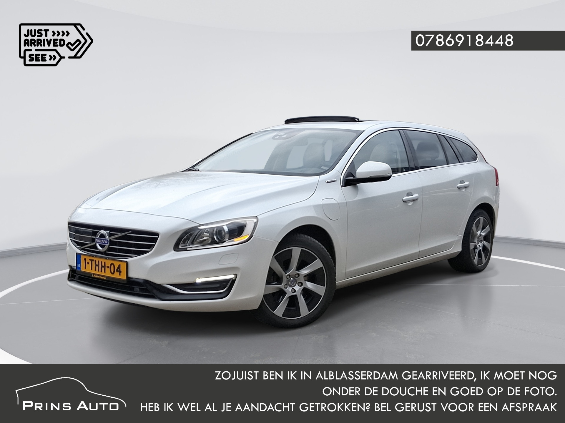 Volvo V60 Plug In Hybrid 2.4 D6 AWD Plug-In Hybrid Summum 2014 - voorkant