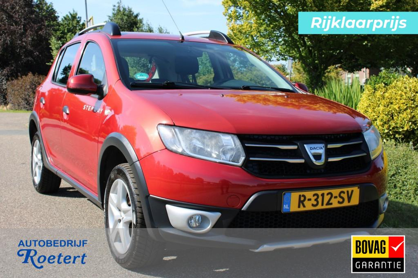 Dacia Sandero 0.9 TCe Stepway Lauréate 90 pk. Airco/Cruise/Navi/Bluetooth/PDC 2014 - voorkant