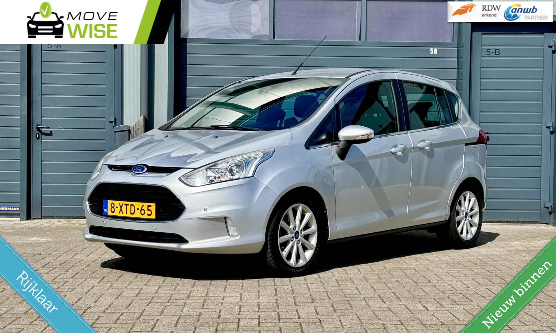Ford B-max 1.0 - 101pk Titanium | LAGE KM NAP ! | Hoge Zit | Trekhaak | Camera | Cruise | Dealeronderhouden | 2014 - voorkant