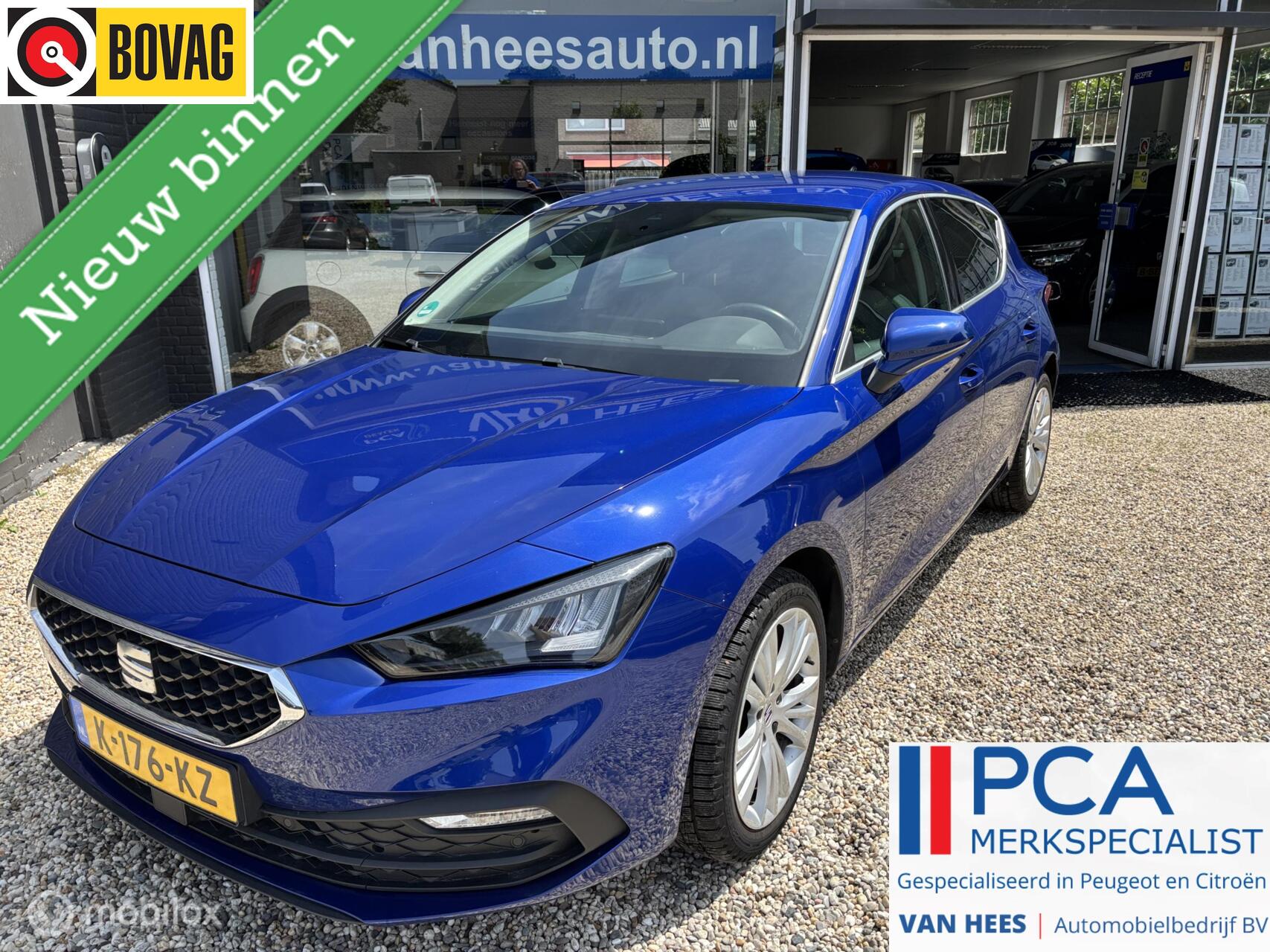 Seat Leon 1.0 TSI Style 110 pk Business Intense carplay adapt cruise control pdc 2021 - voorkant