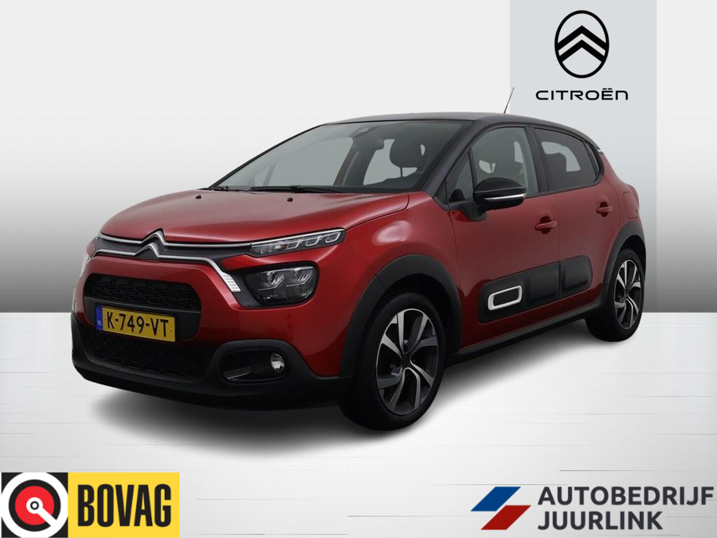 Citroen C3 1.2 PureTech Shine  Navi/Led/Ecc/Lmv/CarPlay 2021 - voorkant