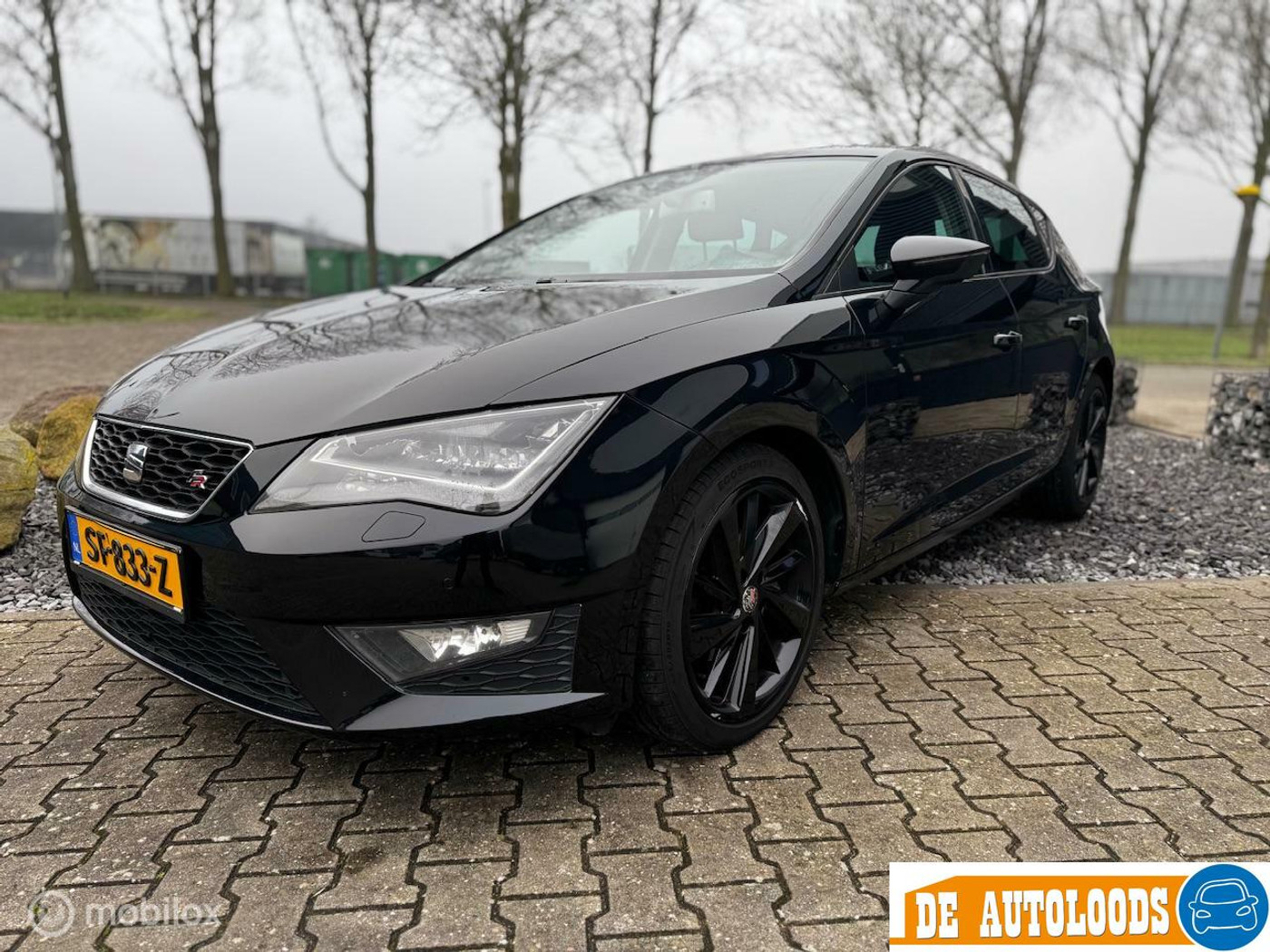 Seat Leon FR 2.0 TDI 200+PK DSG Automaat ACC NAVI 2013 - voorkant