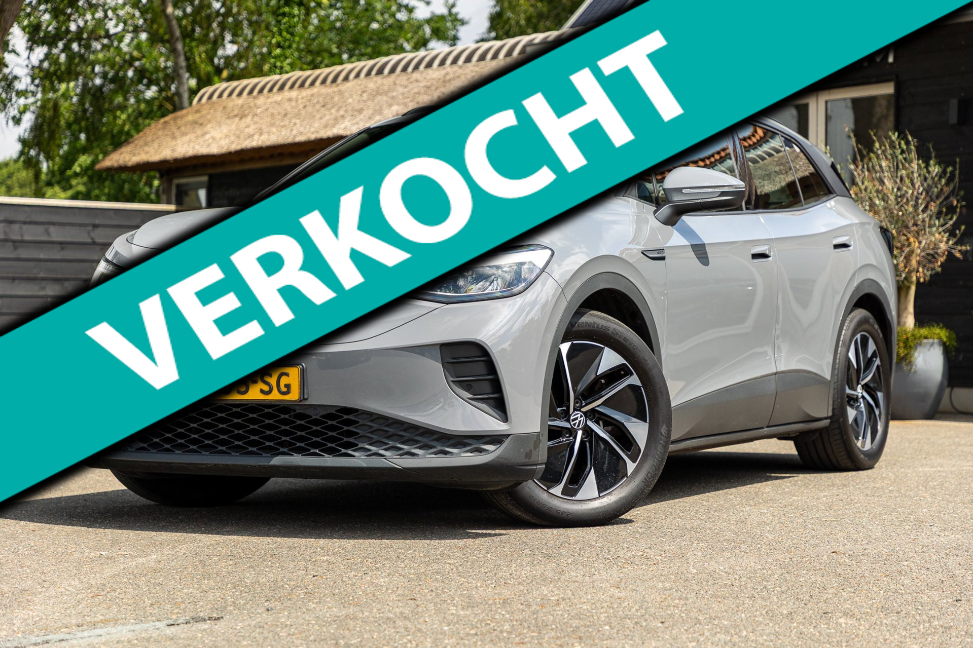 Volkswagen Id.4 Pro 150 KW Life 77 kWh Soh 98% I Adaptive Cruise I Android I CarPlay I Lane Assist I Stoelverwarming I BTW 2021 - voorkant