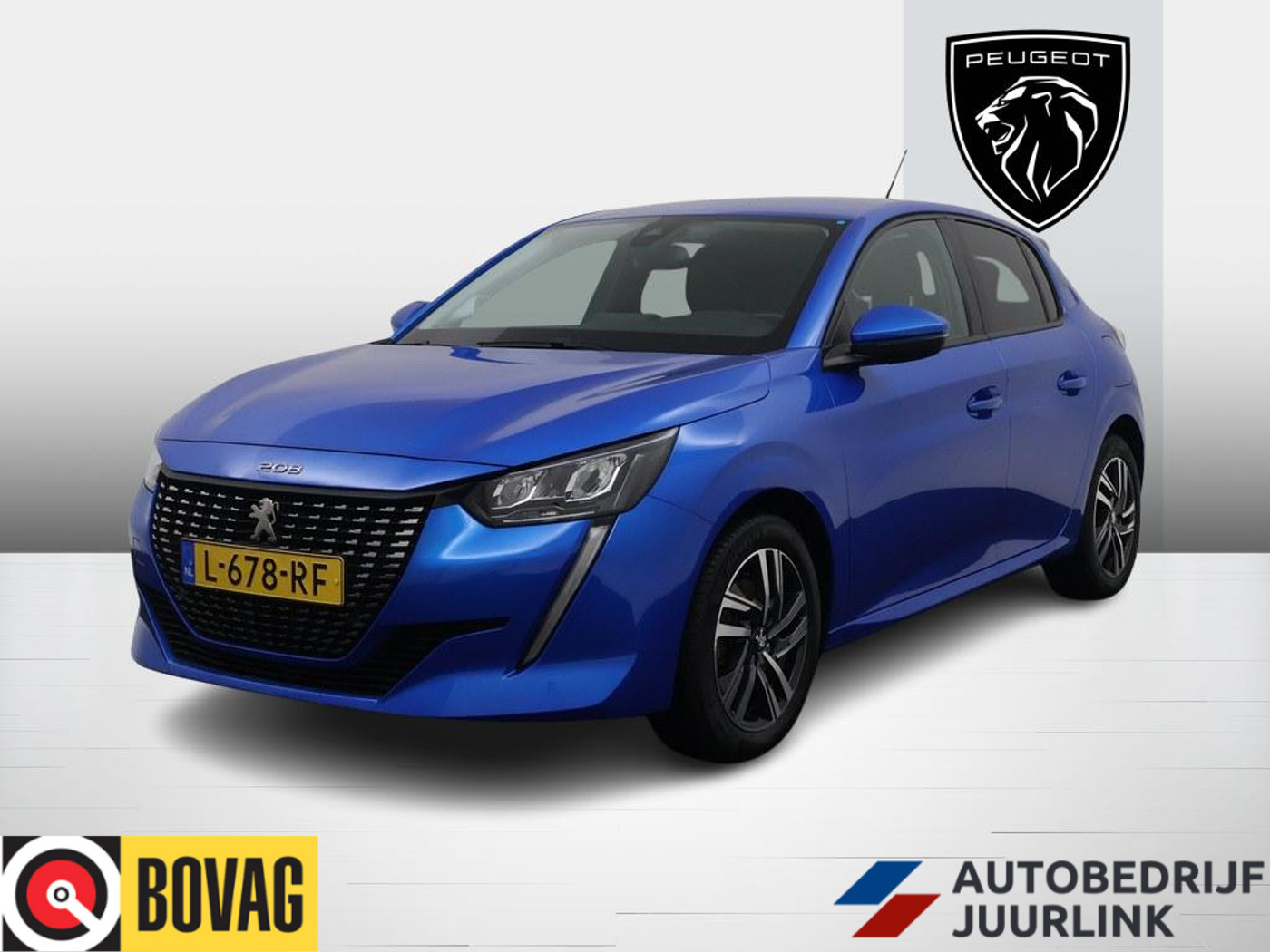 Peugeot 208 1.2T Automaat Allure  Nav/Ecc/Keyless/Cruise/Led/ 2021 - voorkant