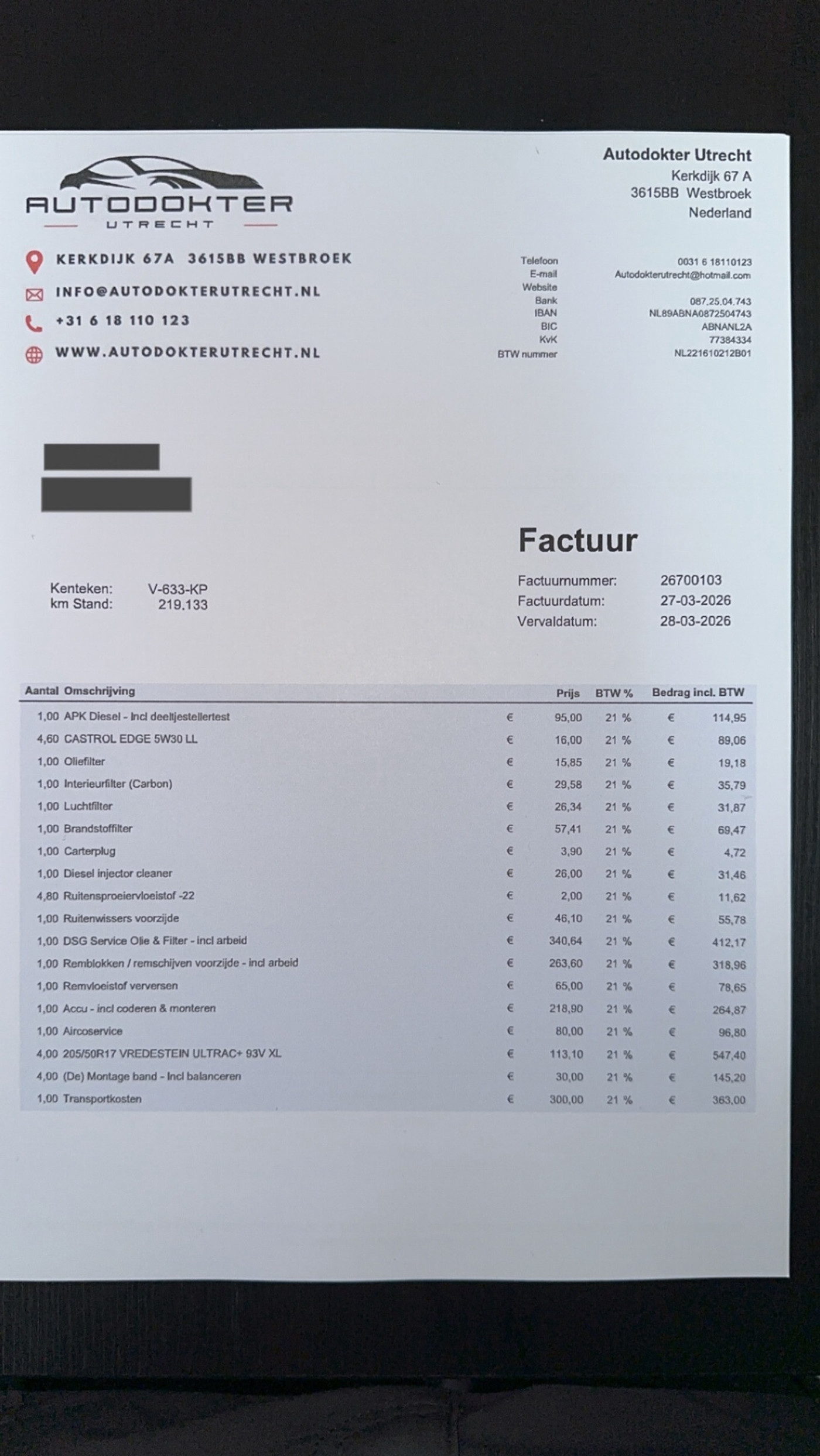 Foto van Volkswagen Caddy