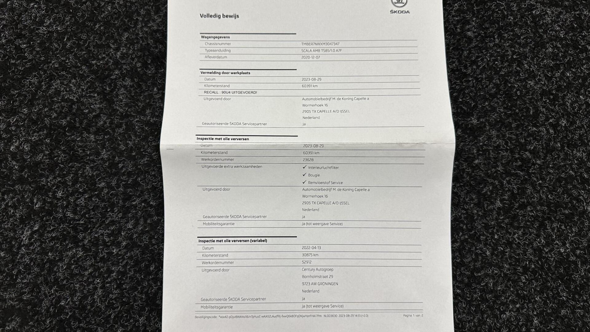 Foto van Skoda Scala