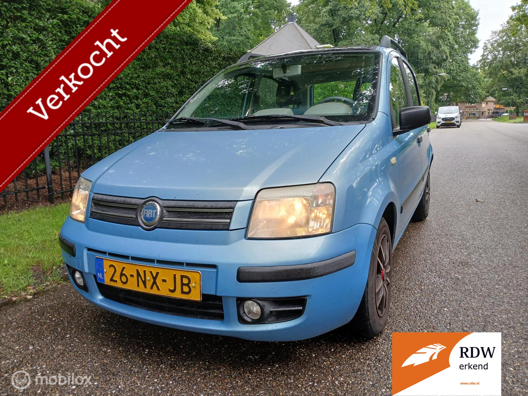Fiat Fiat Panda 1.2 cool bleu panorama dak nieuwe apk 2004 - voorkant
