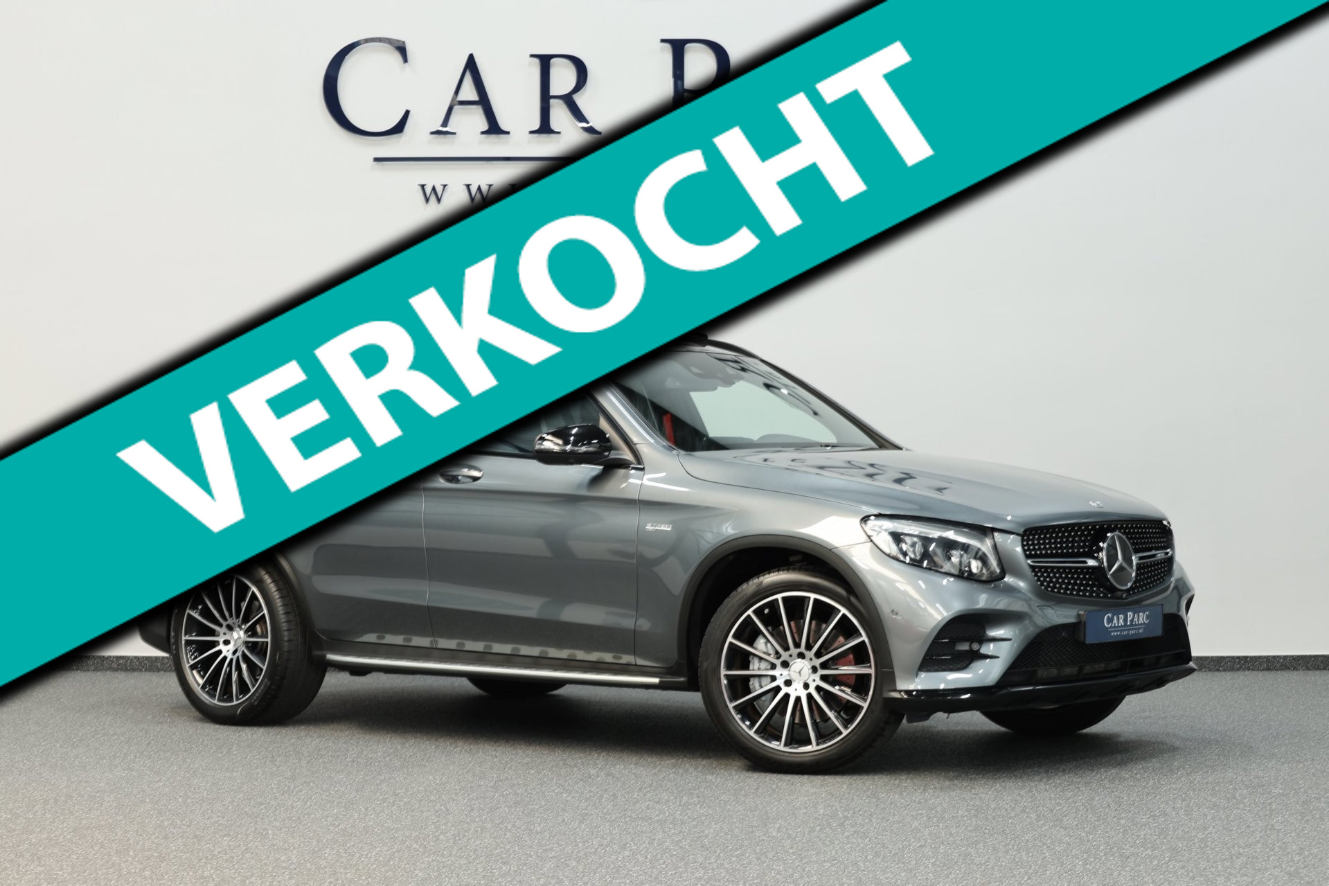 Mercedes-Benz Glc-klasse AMG 43 4MATIC 367+PK LED/PANORAMADAK/HALF LEDER+S.VERWARMING/19" LMV/CAM/CRUISE/ECC/12 MND GARANTIE! 2017 - voorkant