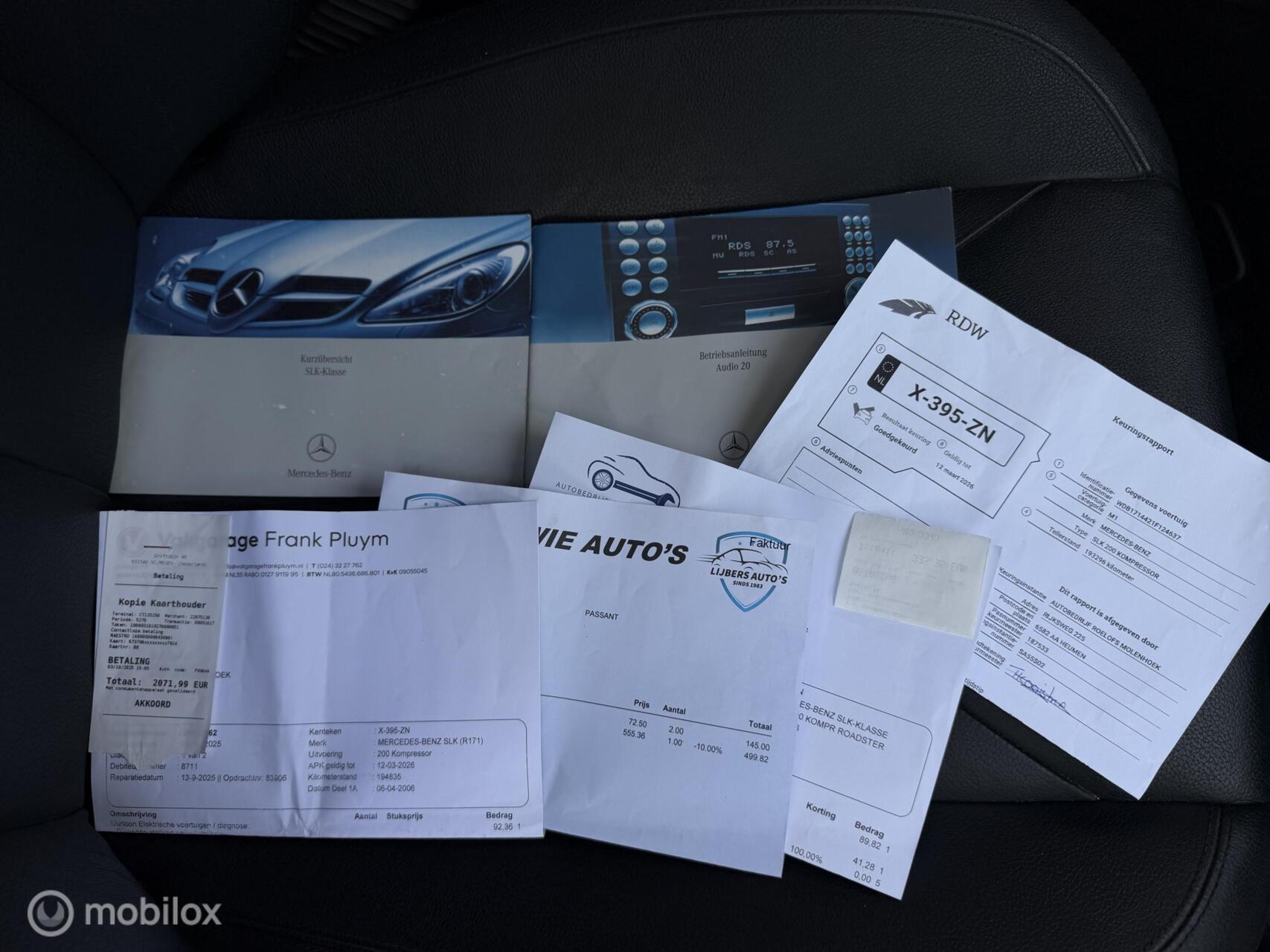 Foto van Mercedes-Benz SLK 200 Kompressor