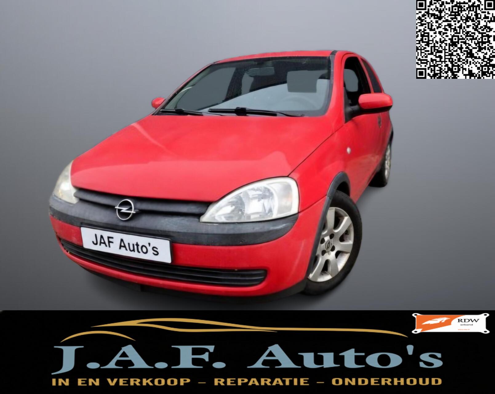 Opel Corsa-c 1.2-16V Zuinig APK 17-04-27 lage km koopje 2002 - voorkant